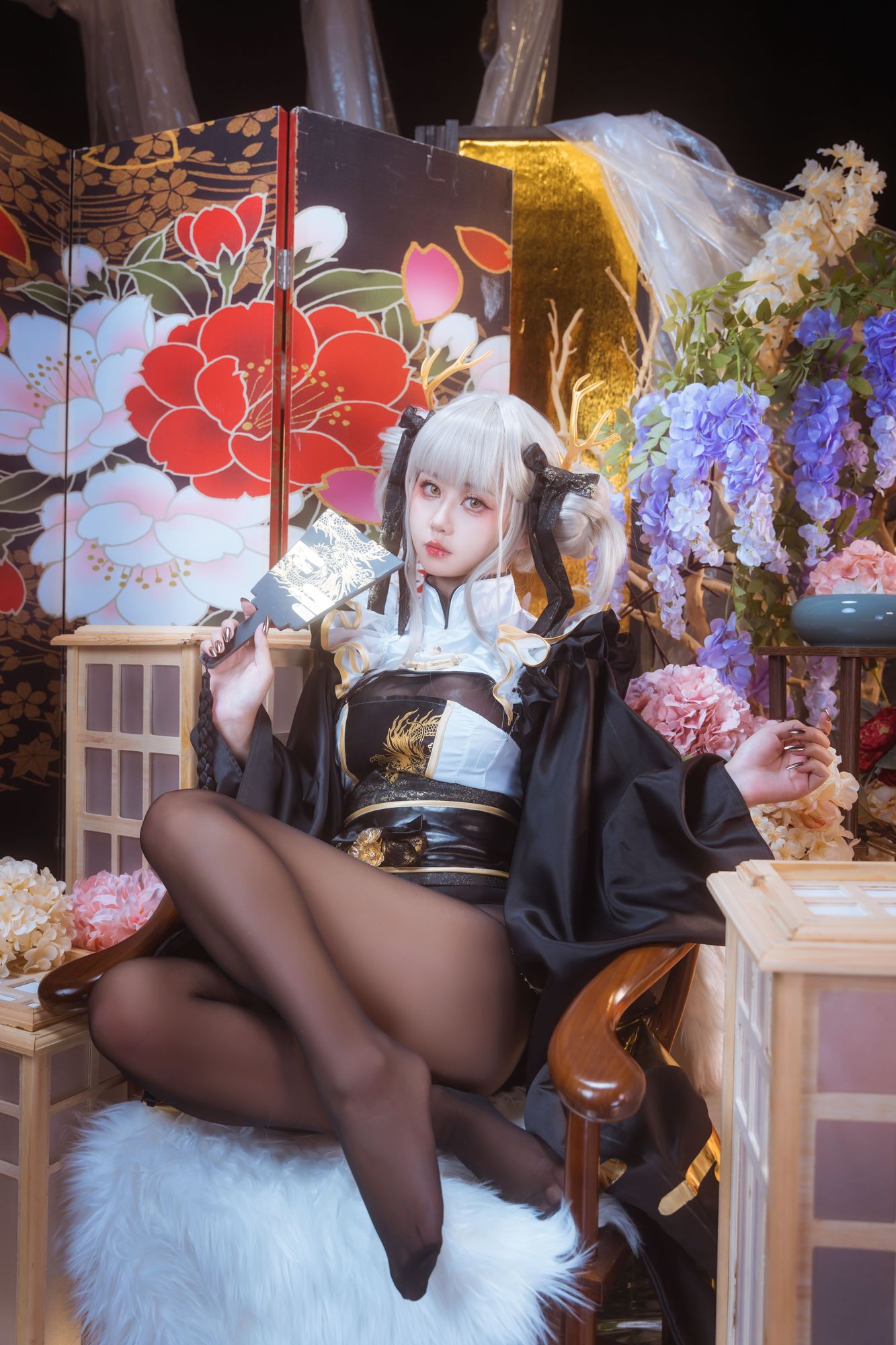 图片[18]-No.046 – 白兔和服 [18P]-coswz-cos王者