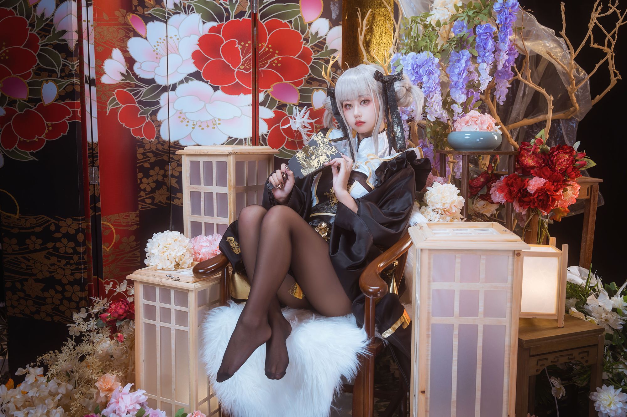 图片[13]-No.046 – 白兔和服 [18P]-coswz-cos王者