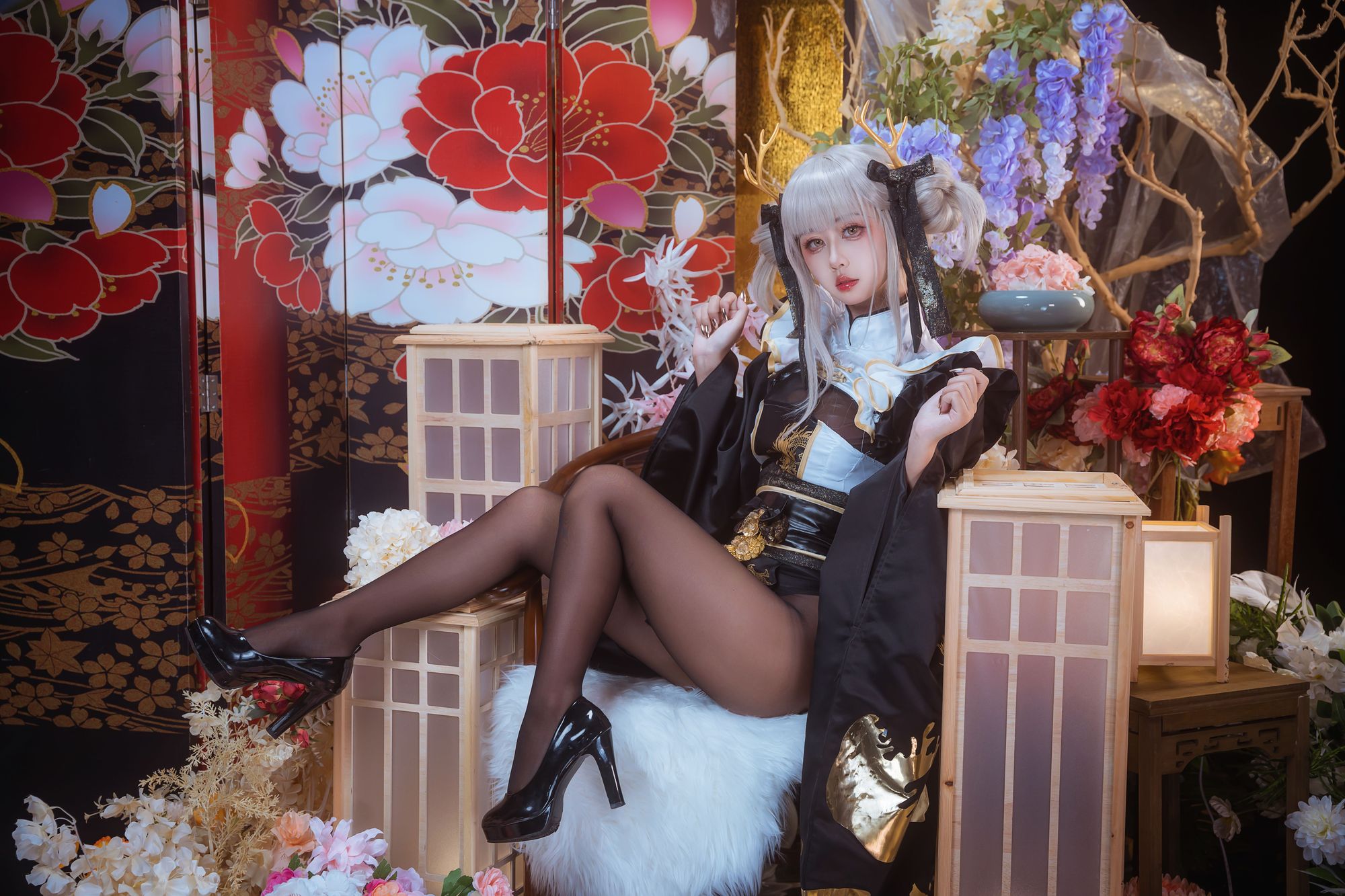 图片[10]-No.046 – 白兔和服 [18P]-coswz-cos王者