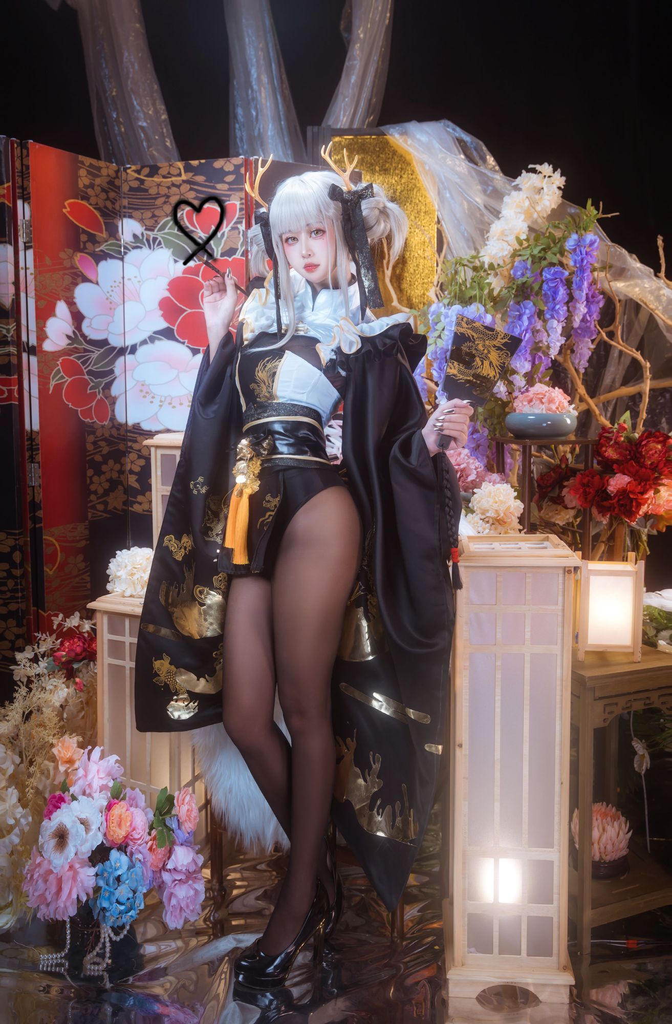 图片[16]-No.046 – 白兔和服 [18P]-coswz-cos王者