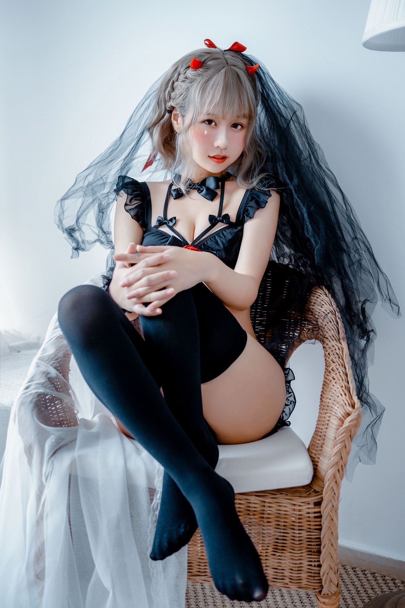 图片[12]-No.053 – 白婚纱 蝴蝶结内衣 [24P]-coswz-cos王者