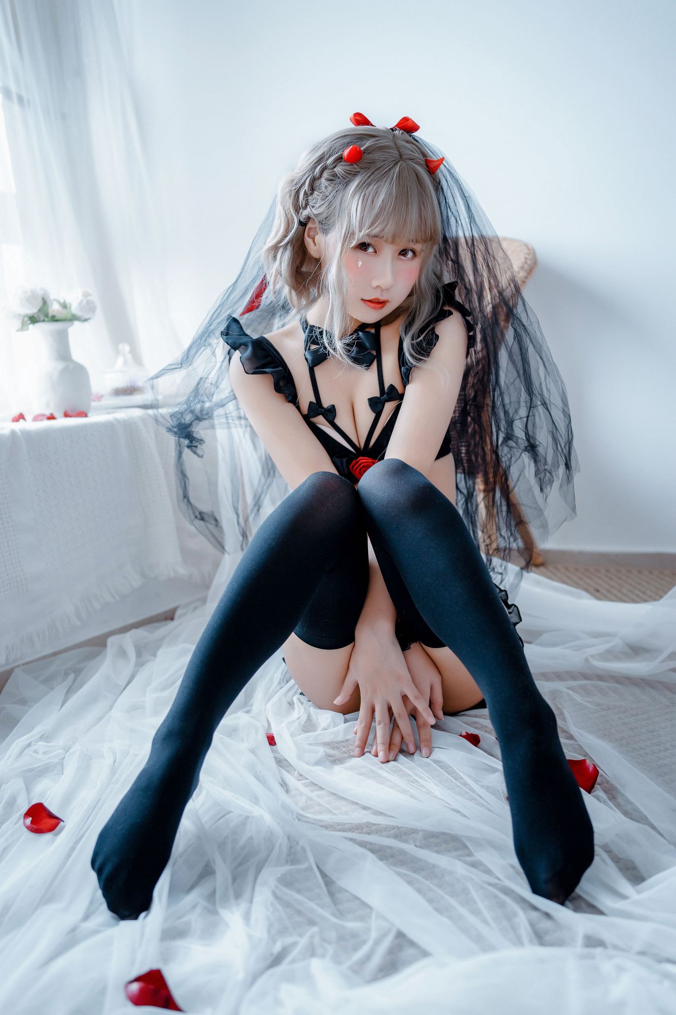 图片[17]-No.053 – 白婚纱 蝴蝶结内衣 [24P]-coswz-cos王者