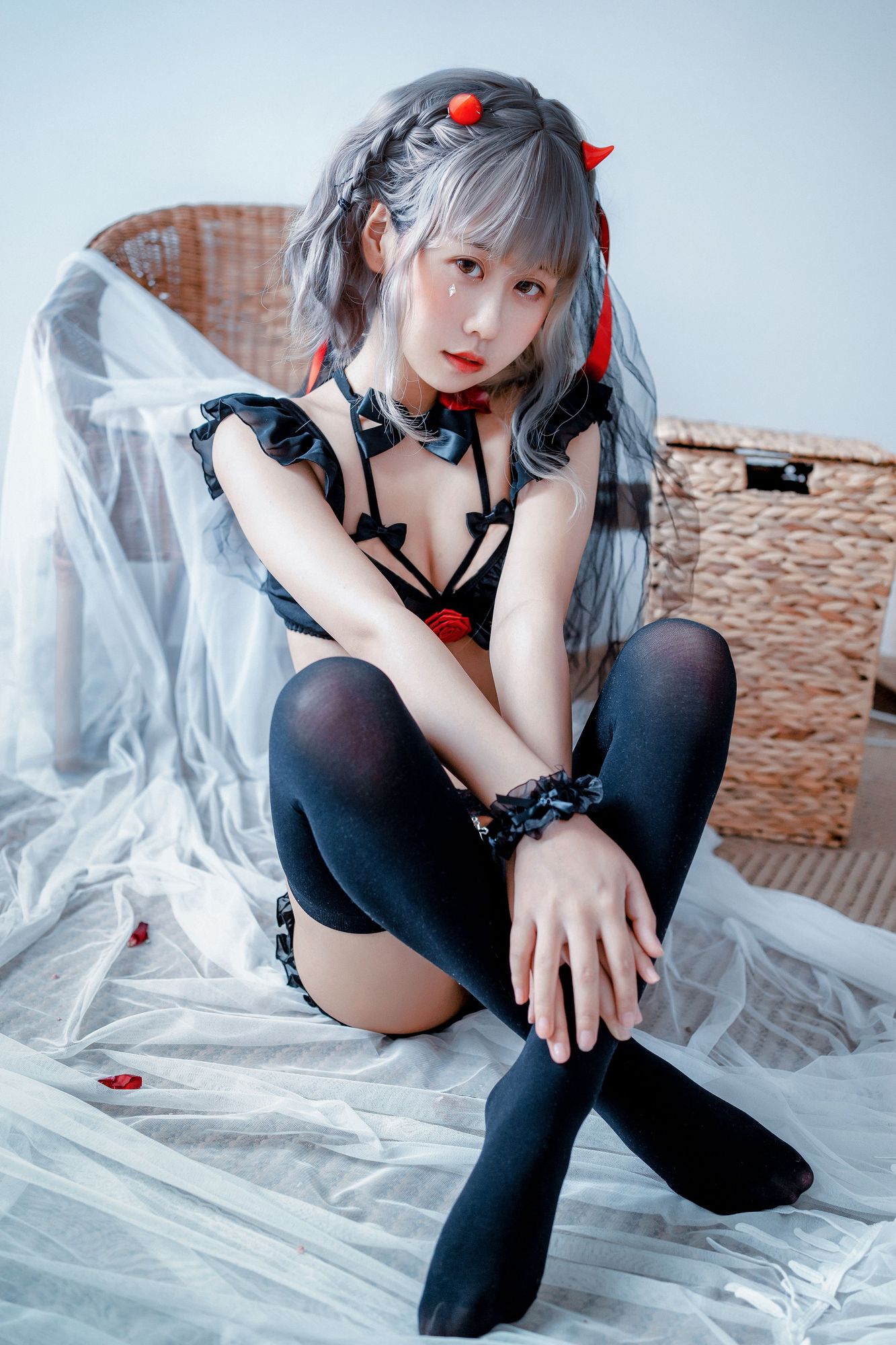 图片[14]-No.053 – 白婚纱 蝴蝶结内衣 [24P]-coswz-cos王者