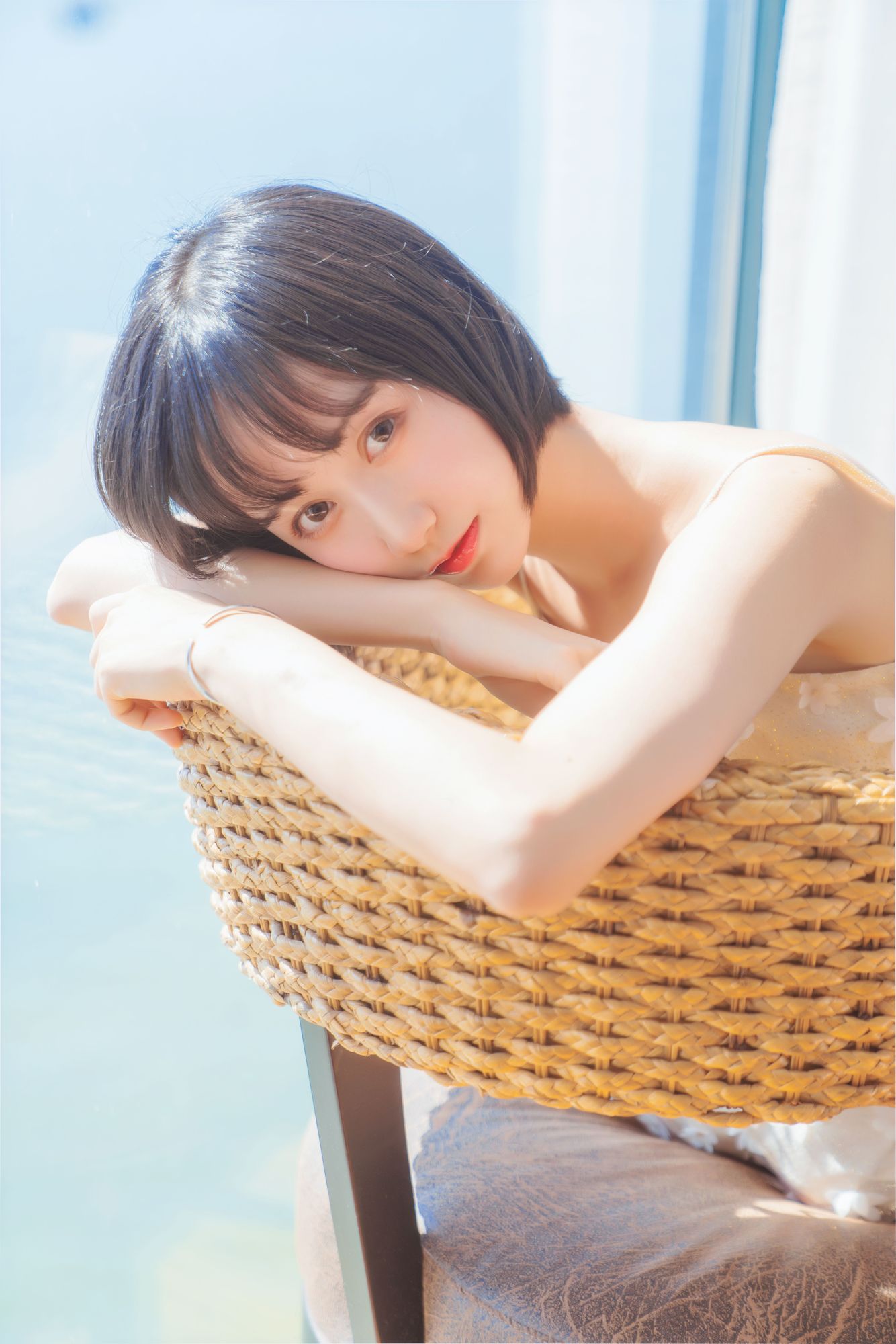 图片[6]-No.054-暖冬的海 米色裙子 [22P]-coswz-cos王者
