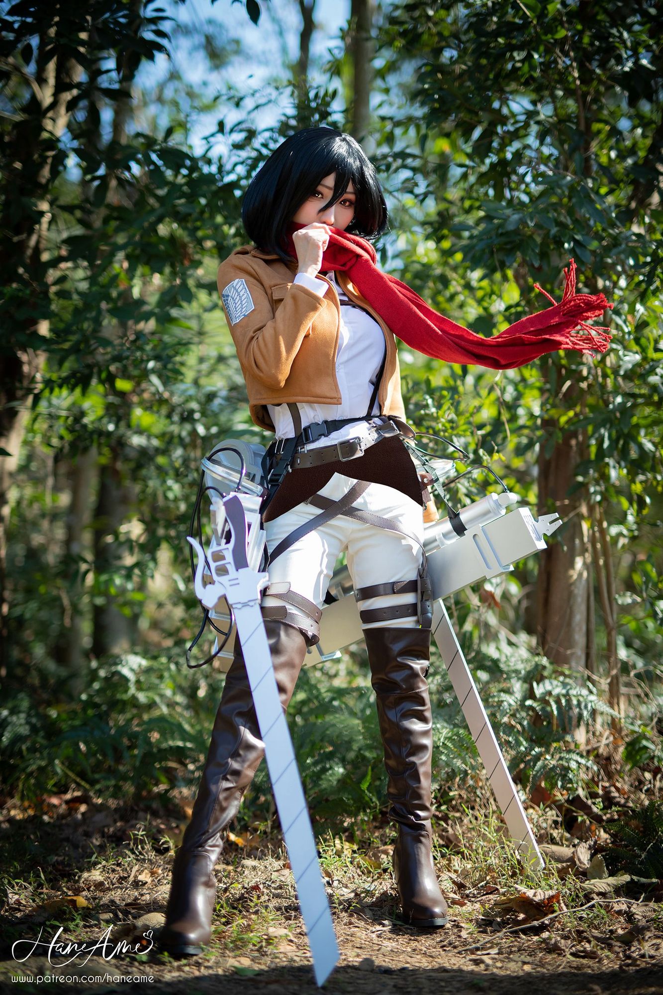 图片[5]-No.096-Attack on Mikasa 米卡沙 [49P]-coswz-cos王者