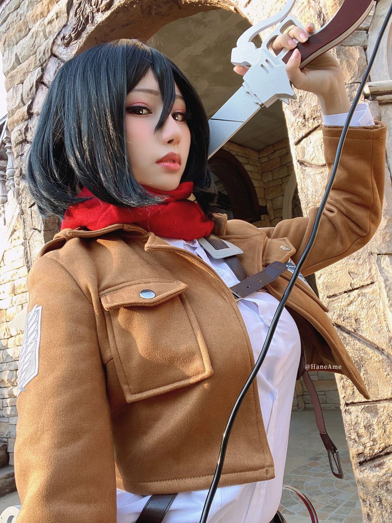 图片[2]-No.096-Attack on Mikasa 米卡沙 [49P]-coswz-cos王者