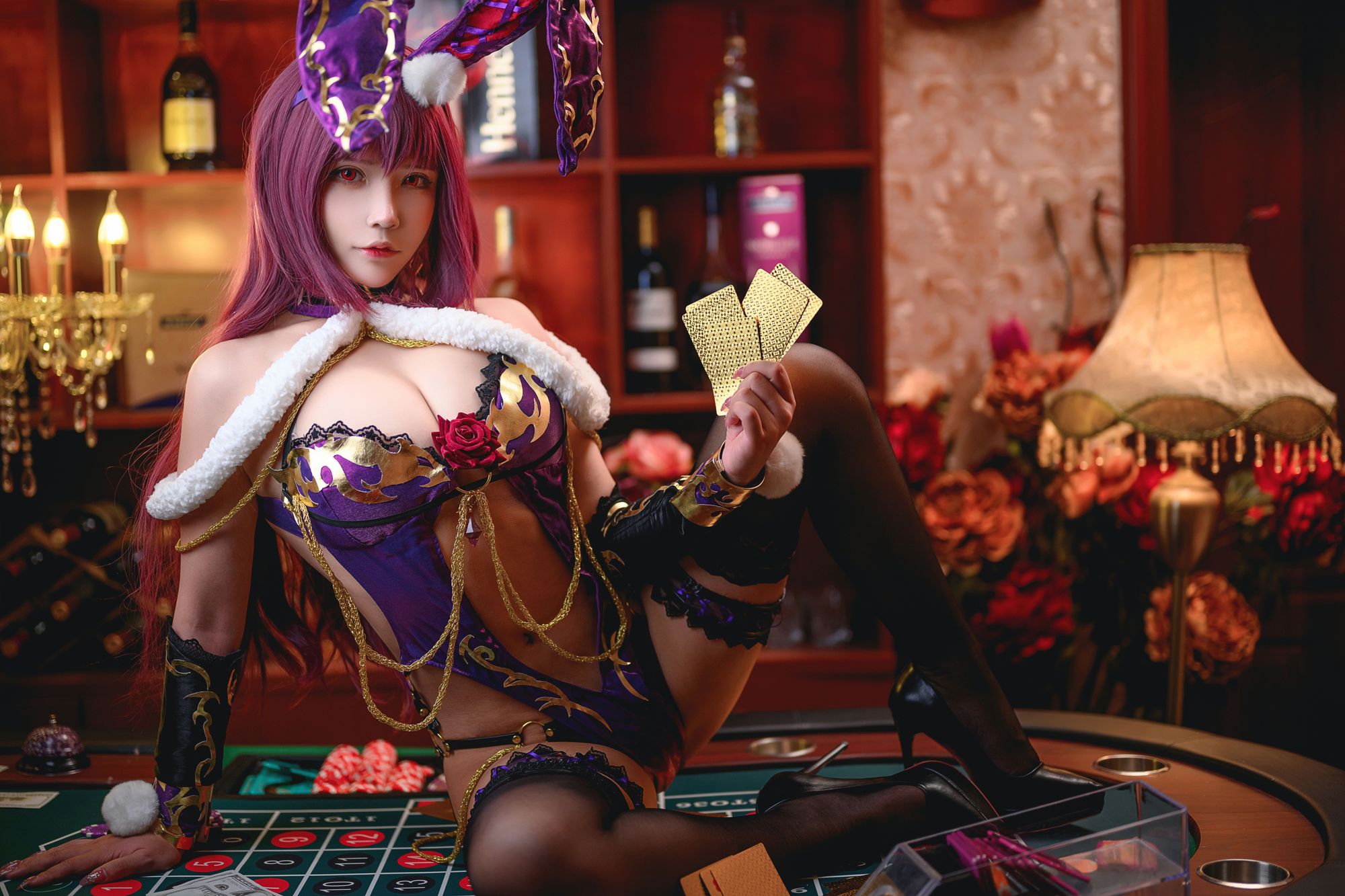 图片[7]-No.040-斯卡哈兔女郎 [51P]-coswz-cos王者
