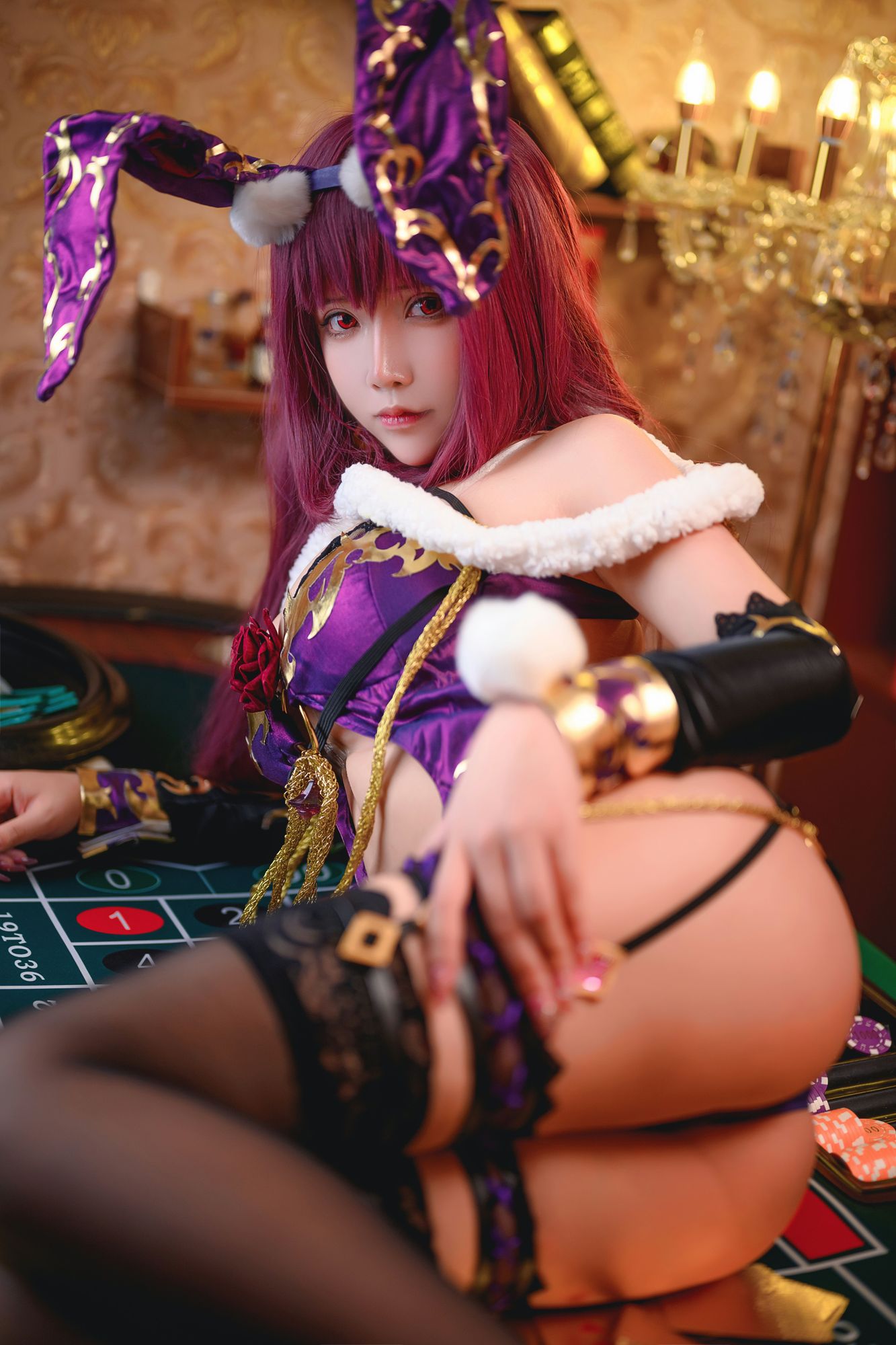 图片[25]-No.040-斯卡哈兔女郎 [51P]-coswz-cos王者