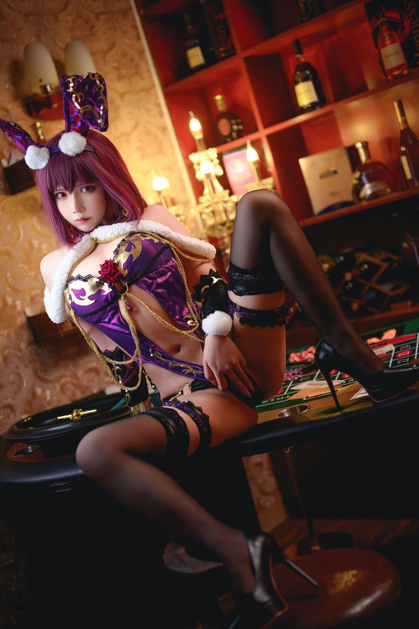 图片[28]-No.040-斯卡哈兔女郎 [51P]-coswz-cos王者