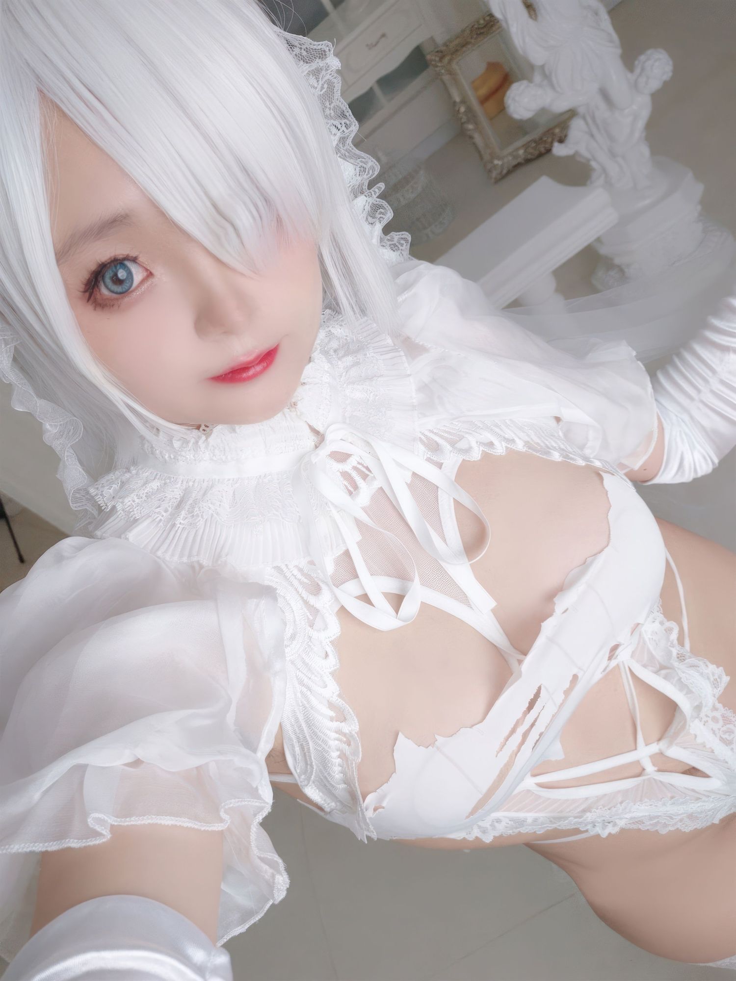 图片[6]-No.099 – 2B 白色花嫁 [72P]-coswz-cos王者