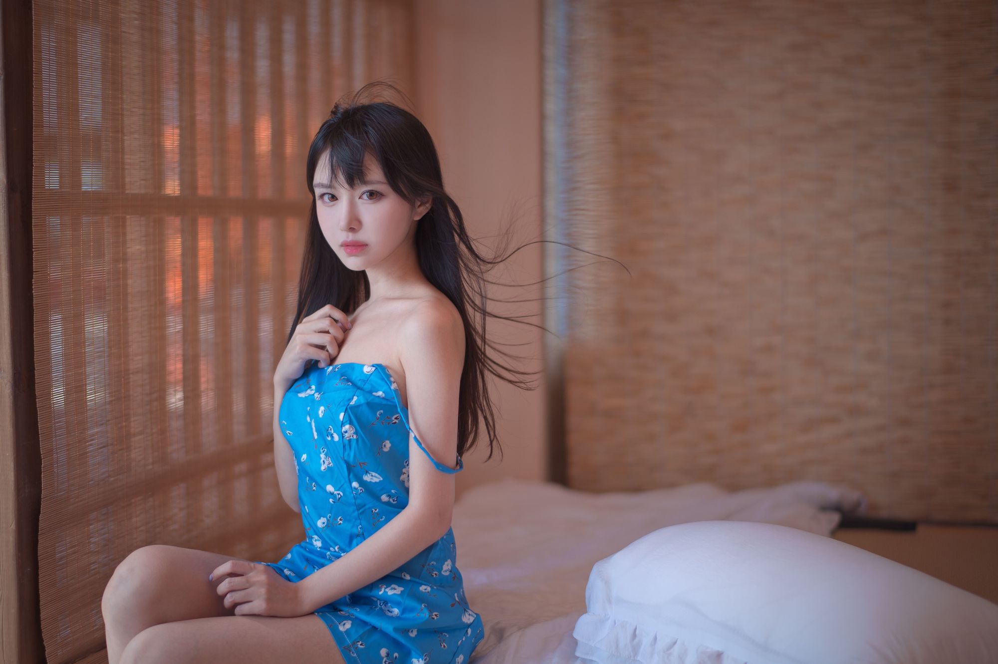 图片[10]-No.107 – 蓝裙子 [16P]-coswz-cos王者