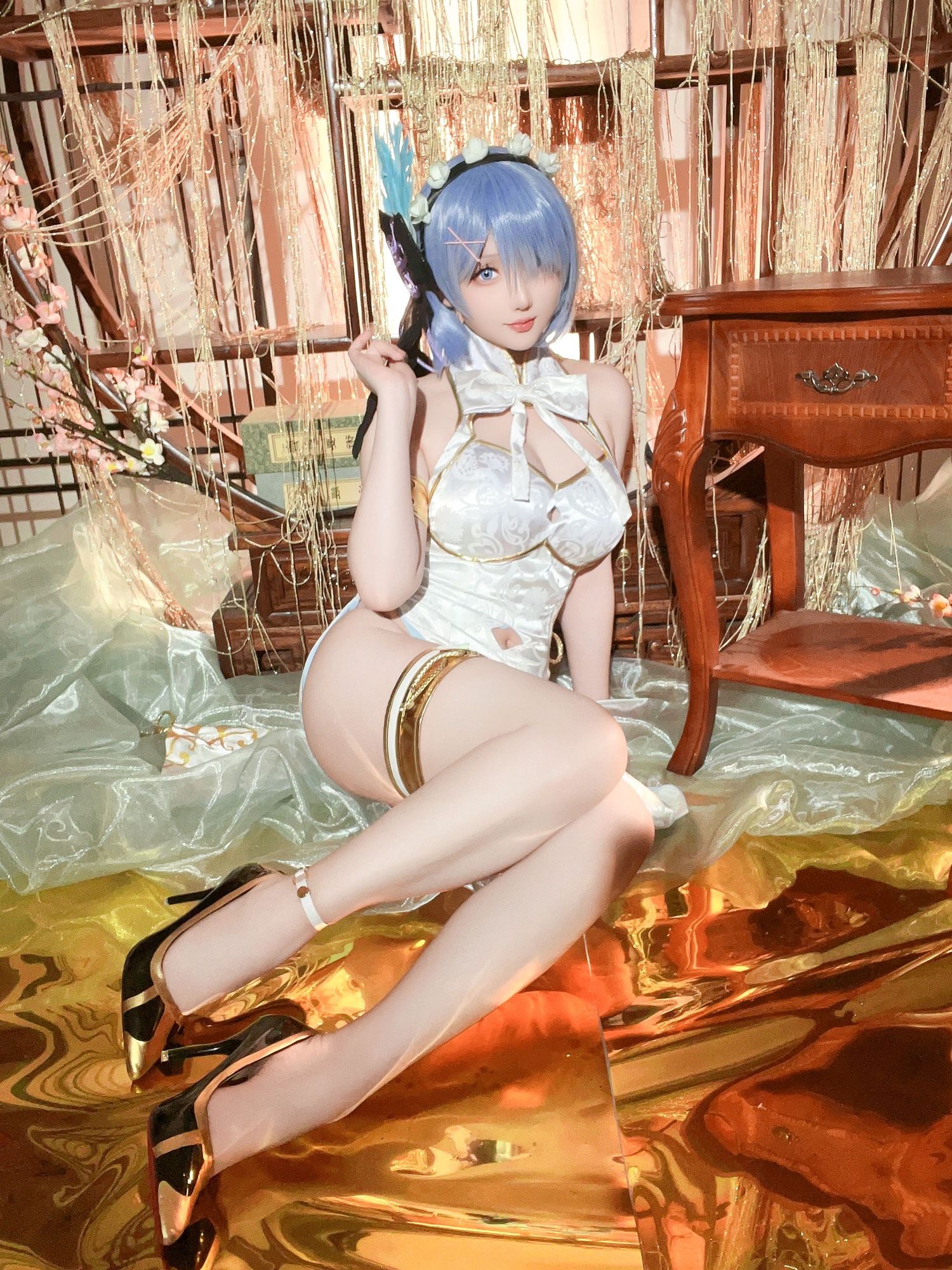 图片[6]-No.216 – 2024年01月计划B RE：0 蕾姆 旗袍ver [76P]-coswz-cos王者