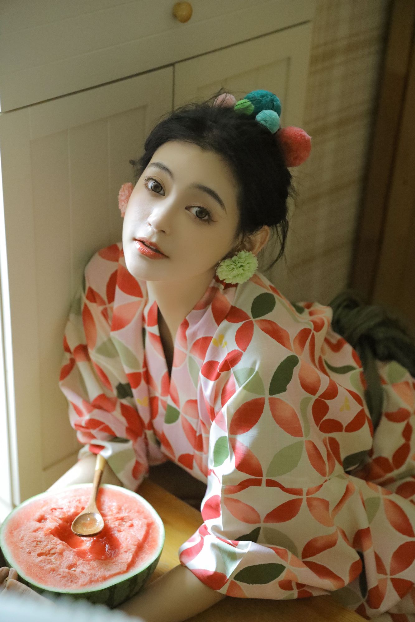 图片[5]-No.021 – 「傅四维儿」和服少女宅家记 [20P]-coswz-cos王者