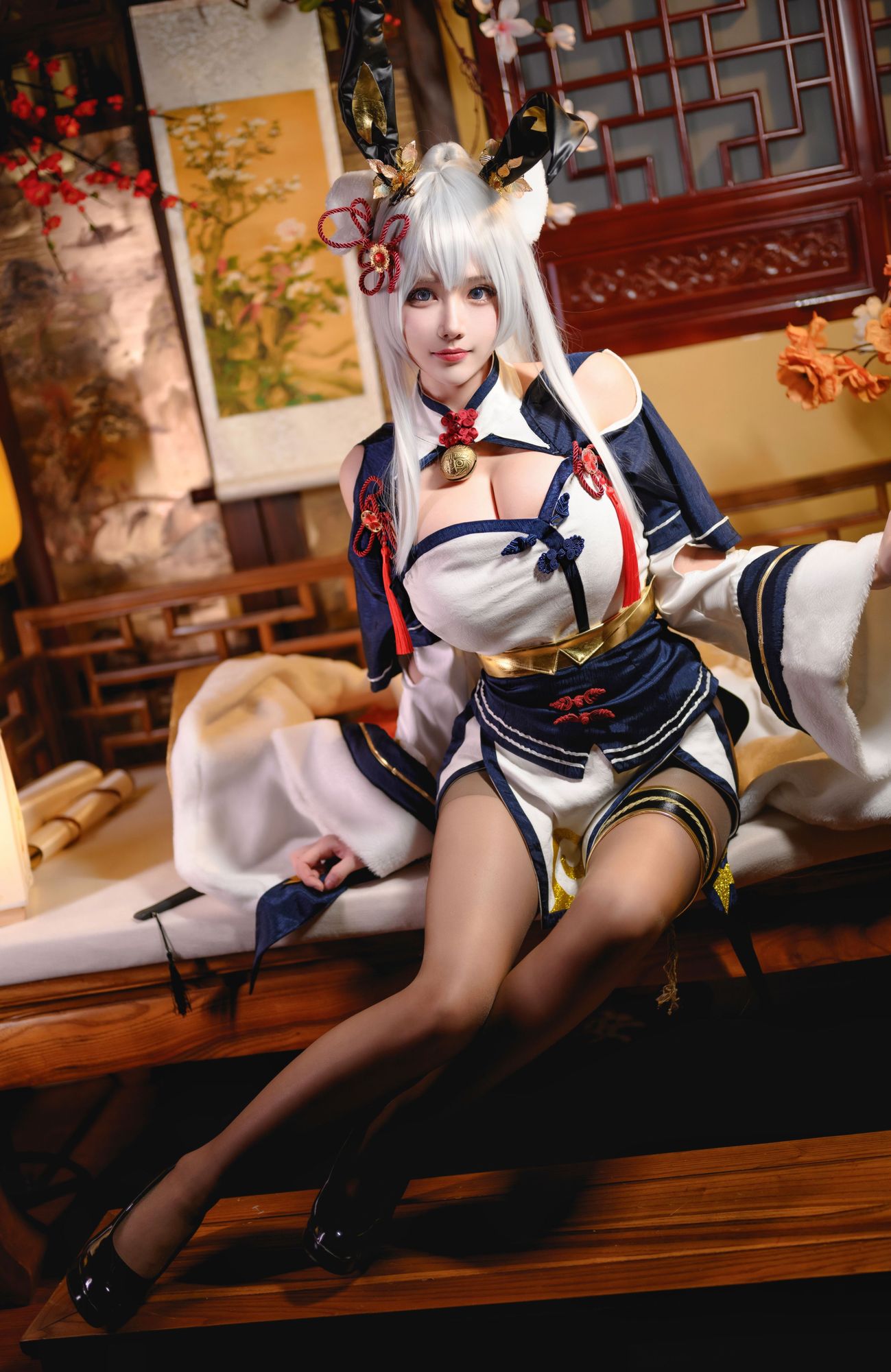 No.054 – 「凛子酱」旗袍兔兔 [21P]-coswz-cos王者