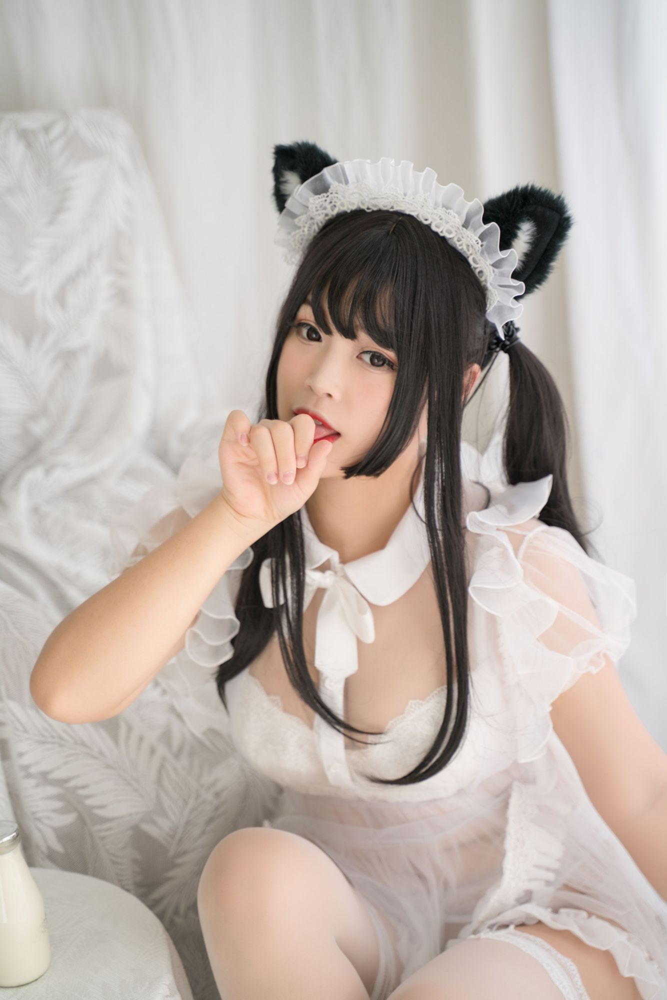 图片[75]-No.058 – 白猫透明女仆 [88P 8V]-coswz-cos王者