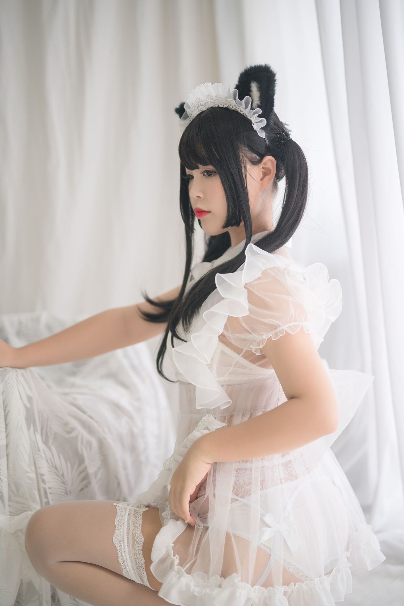 图片[53]-No.058 – 白猫透明女仆 [88P 8V]-coswz-cos王者