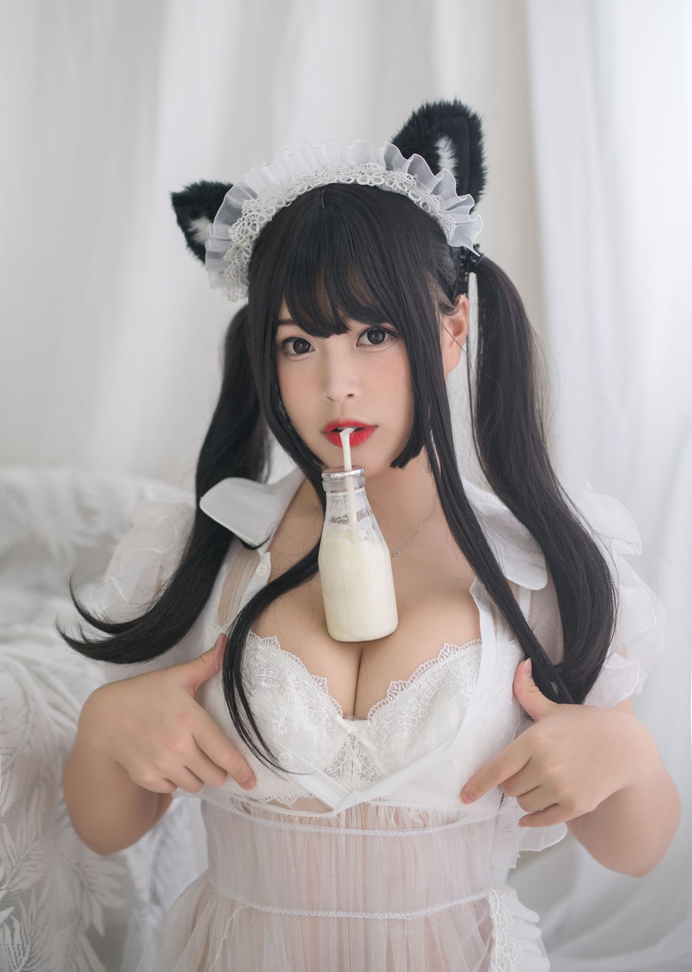 图片[37]-No.058 – 白猫透明女仆 [88P 8V]-coswz-cos王者