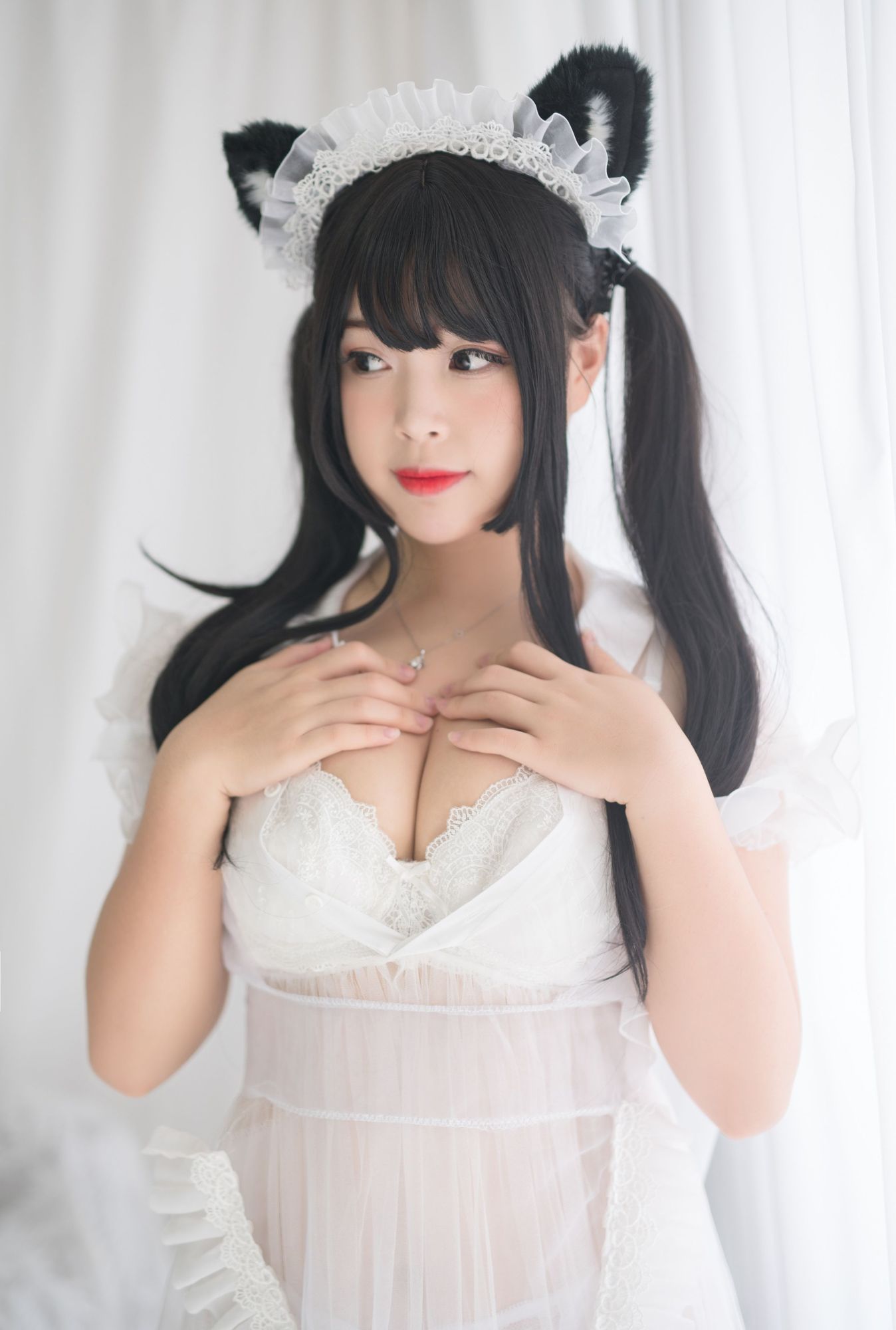 图片[35]-No.058 – 白猫透明女仆 [88P 8V]-coswz-cos王者