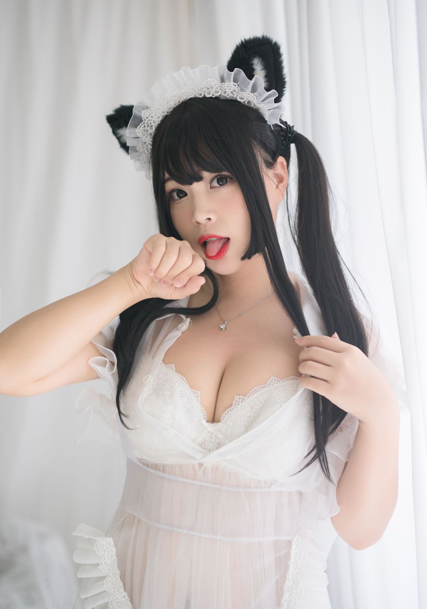 图片[30]-No.058 – 白猫透明女仆 [88P 8V]-coswz-cos王者
