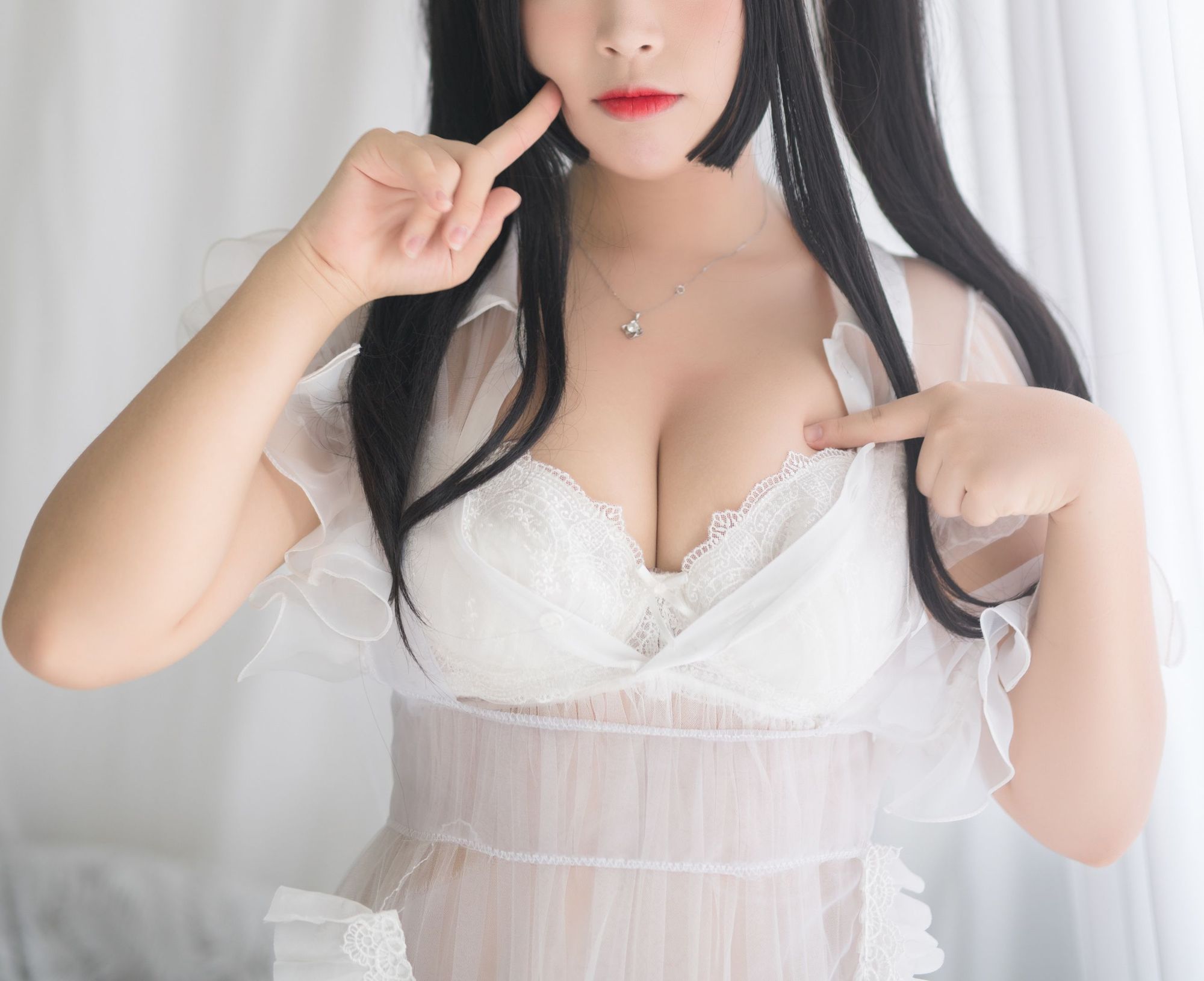 图片[28]-No.058 – 白猫透明女仆 [88P 8V]-coswz-cos王者