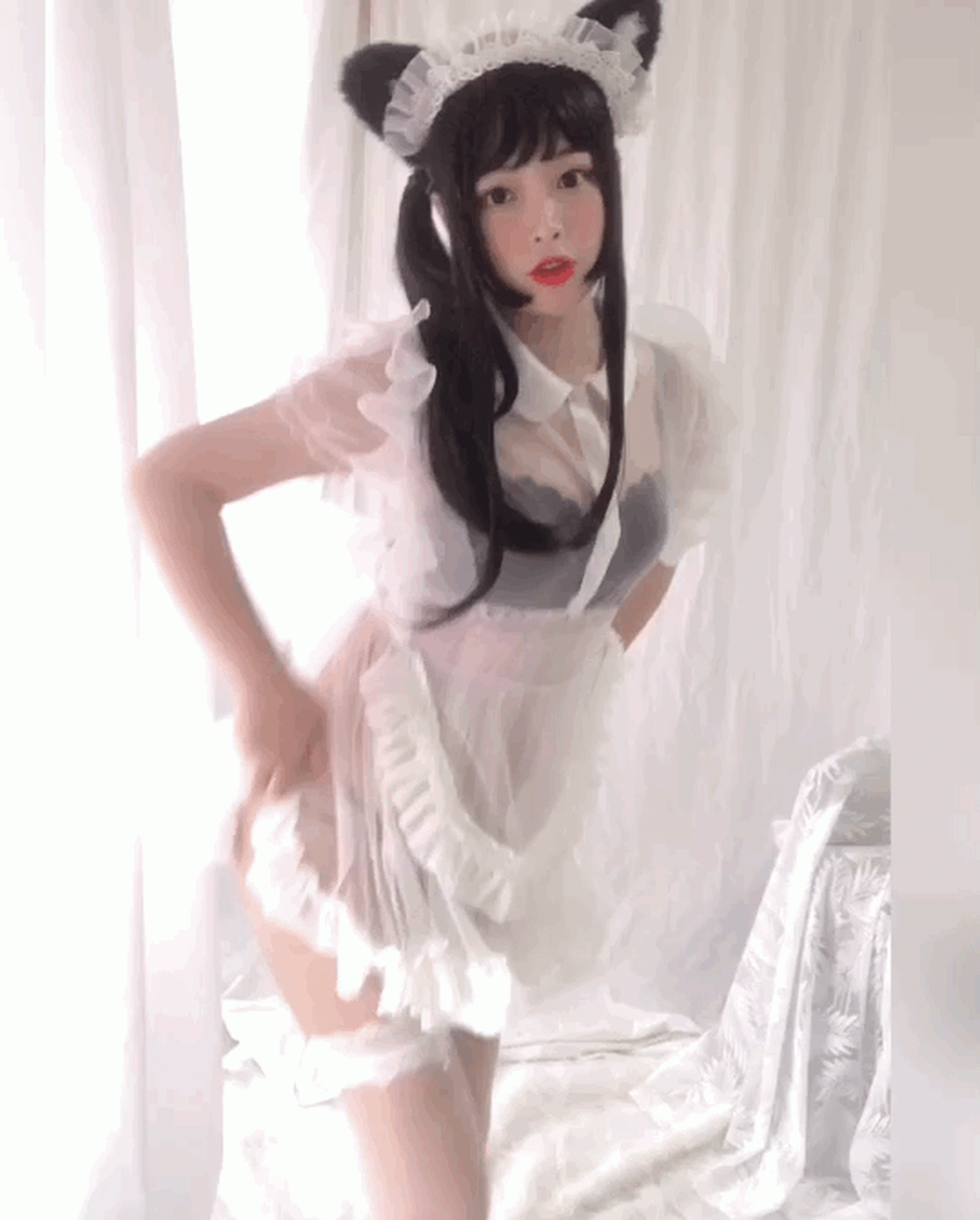 图片[9]-No.058 – 白猫透明女仆 [88P 8V]-coswz-cos王者