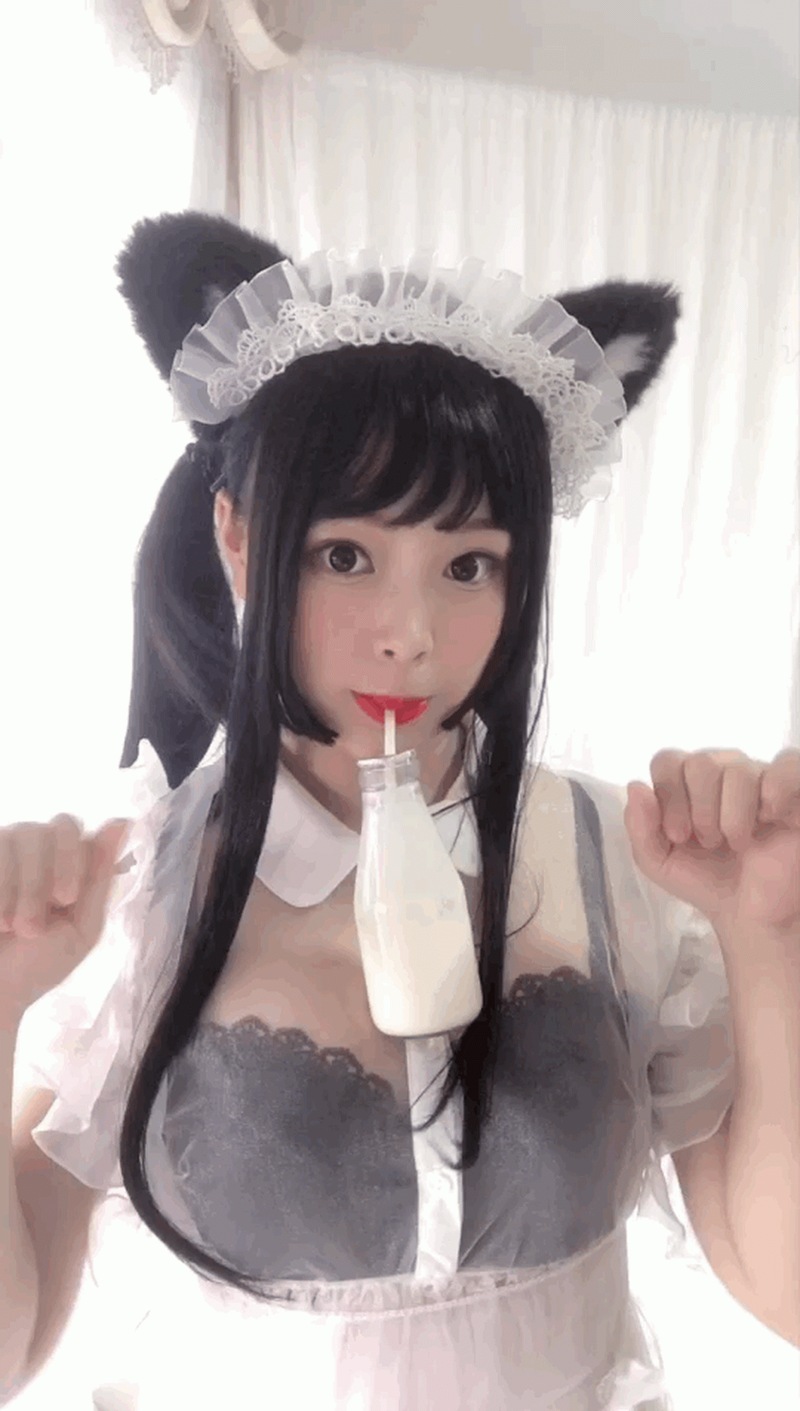 图片[7]-No.058 – 白猫透明女仆 [88P 8V]-coswz-cos王者