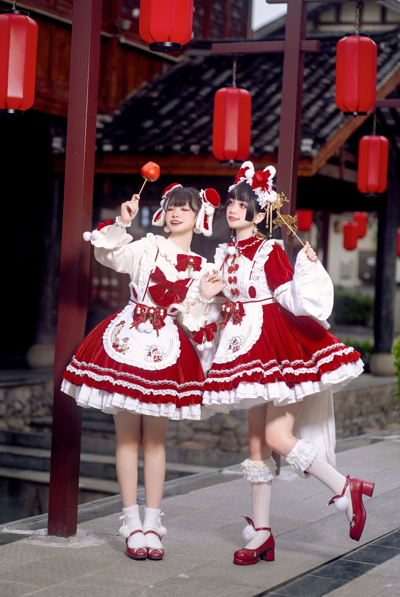 No.060 - 「花甲conch」兔兔战袍 洛丽塔 [18P]-coswz-cos王者