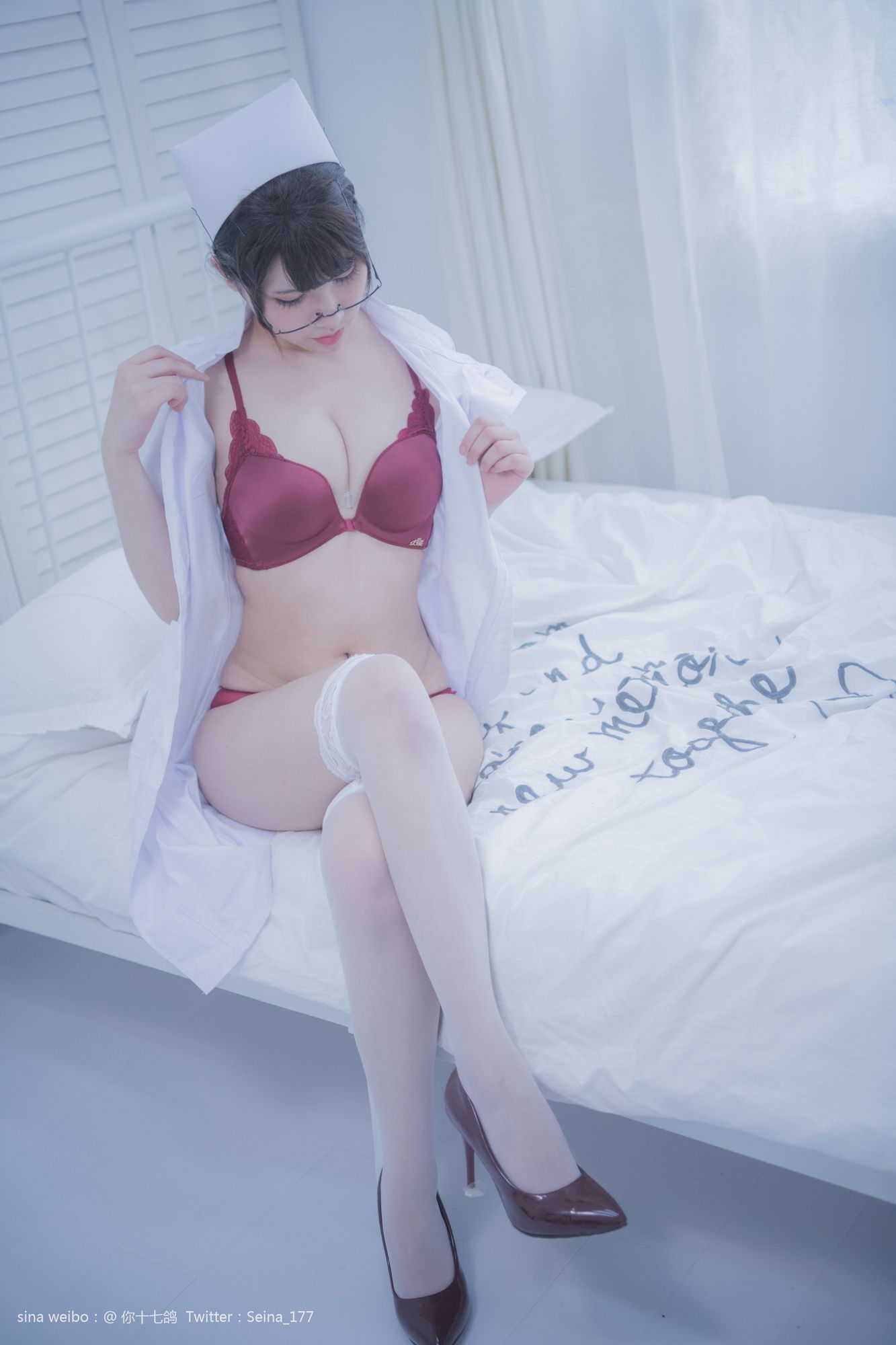 图片[5]-No.075 – 「你十七鸽」白色护士 [104P 1V]-coswz-cos王者