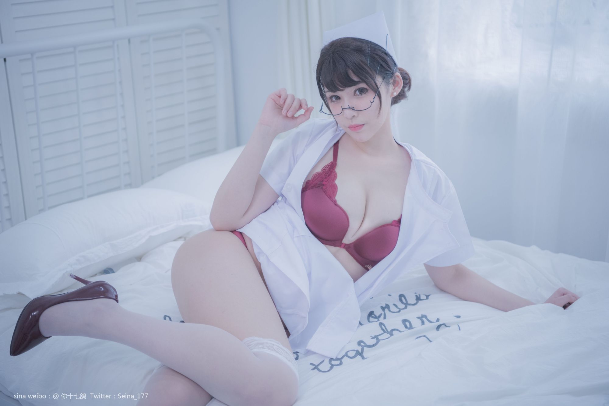 图片[6]-No.075 – 「你十七鸽」白色护士 [104P 1V]-coswz-cos王者