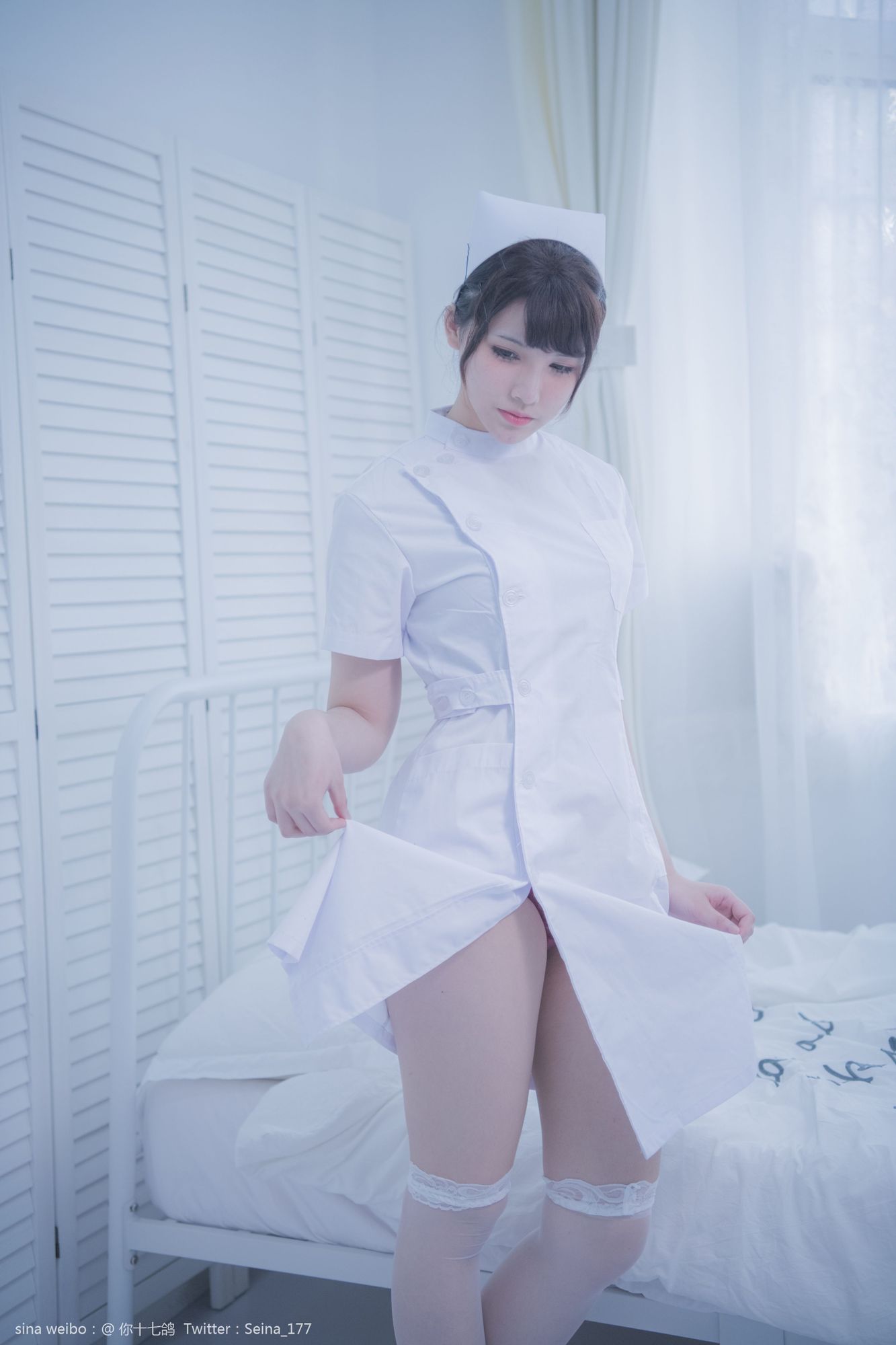 图片[4]-No.075 – 「你十七鸽」白色护士 [104P 1V]-coswz-cos王者