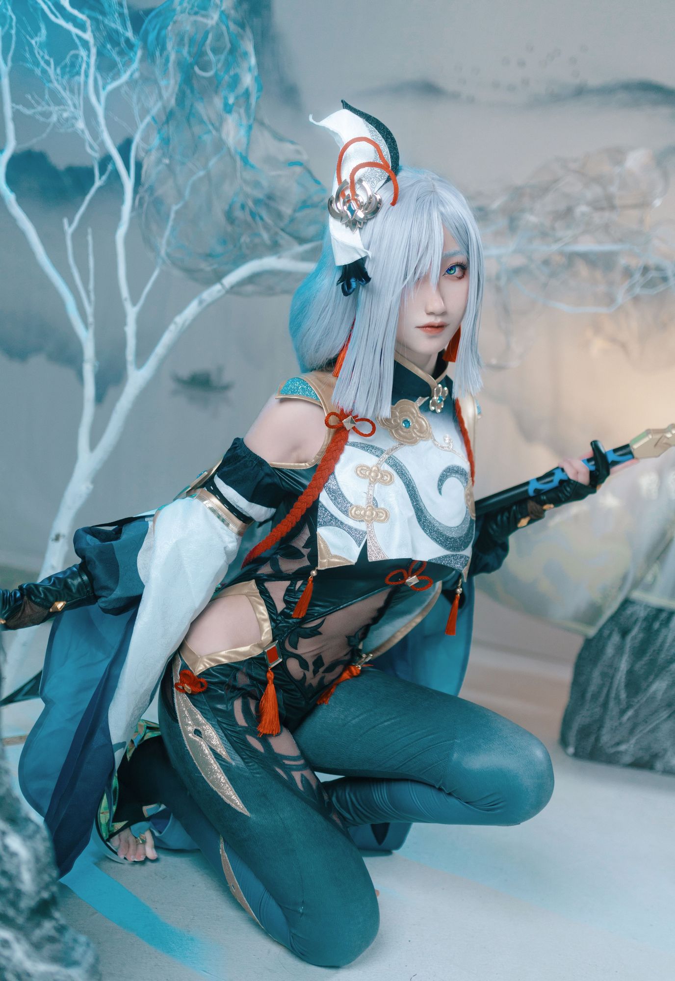 No.098 - 「空蝉Utsusemi」申鹤 [18P]-coswz-cos王者