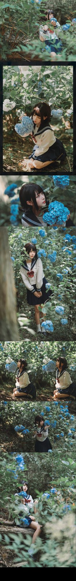图片[5]-No.125 – 「凛子酱」紫阳花 [27P]-coswz-cos王者