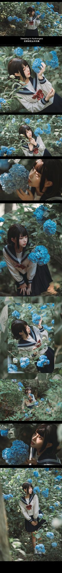 图片[4]-No.125 – 「凛子酱」紫阳花 [27P]-coswz-cos王者