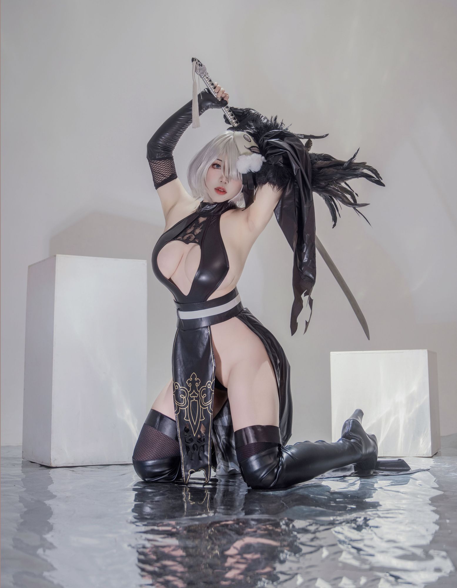 图片[3]-No.161 – 「羊之甘露」2B同人旗袍X羊の机密 [23P]-coswz-cos王者