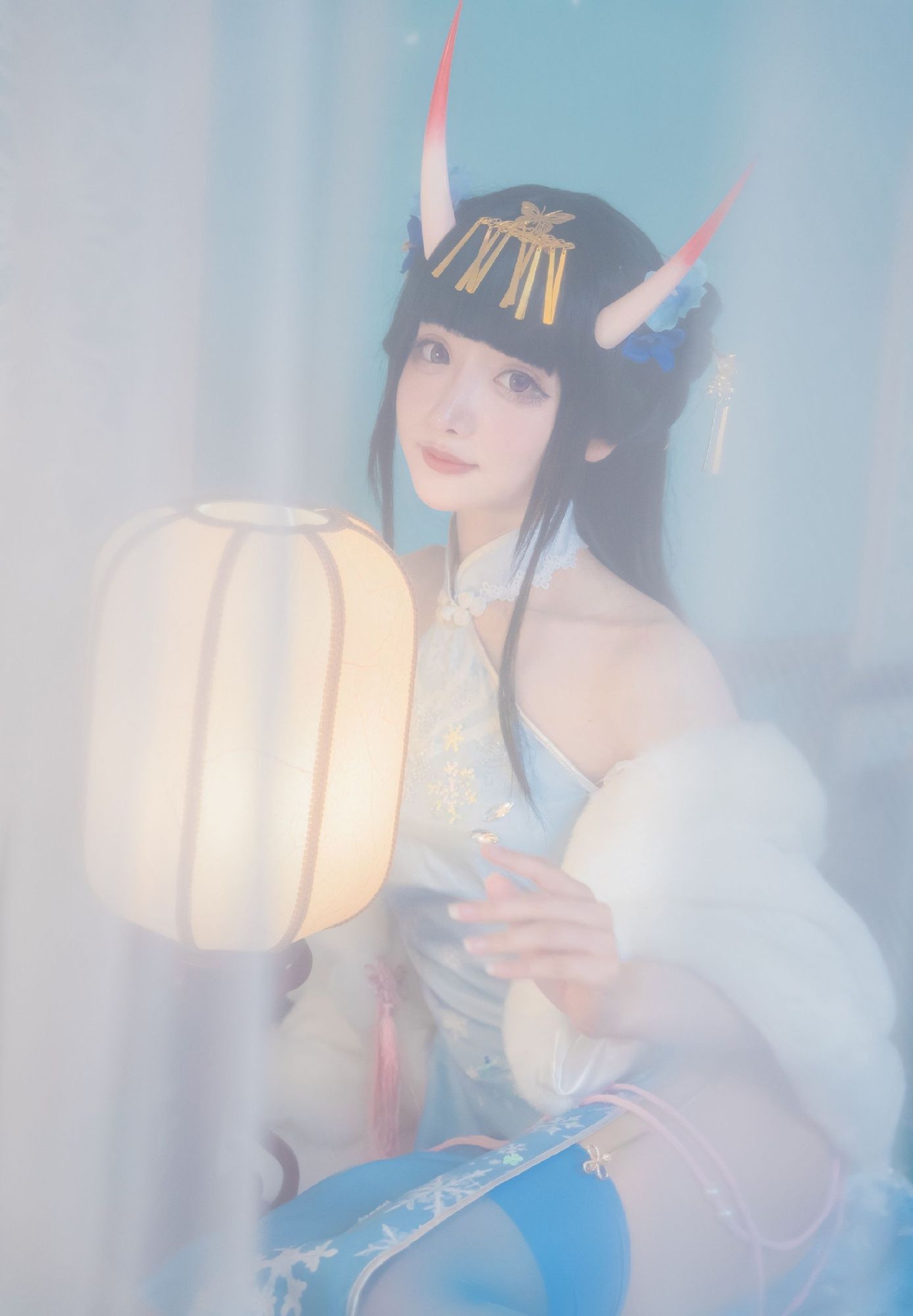 图片[6]-No.205 – 「紫氯氯」能代 貅 旗袍 [18P]-coswz-cos王者