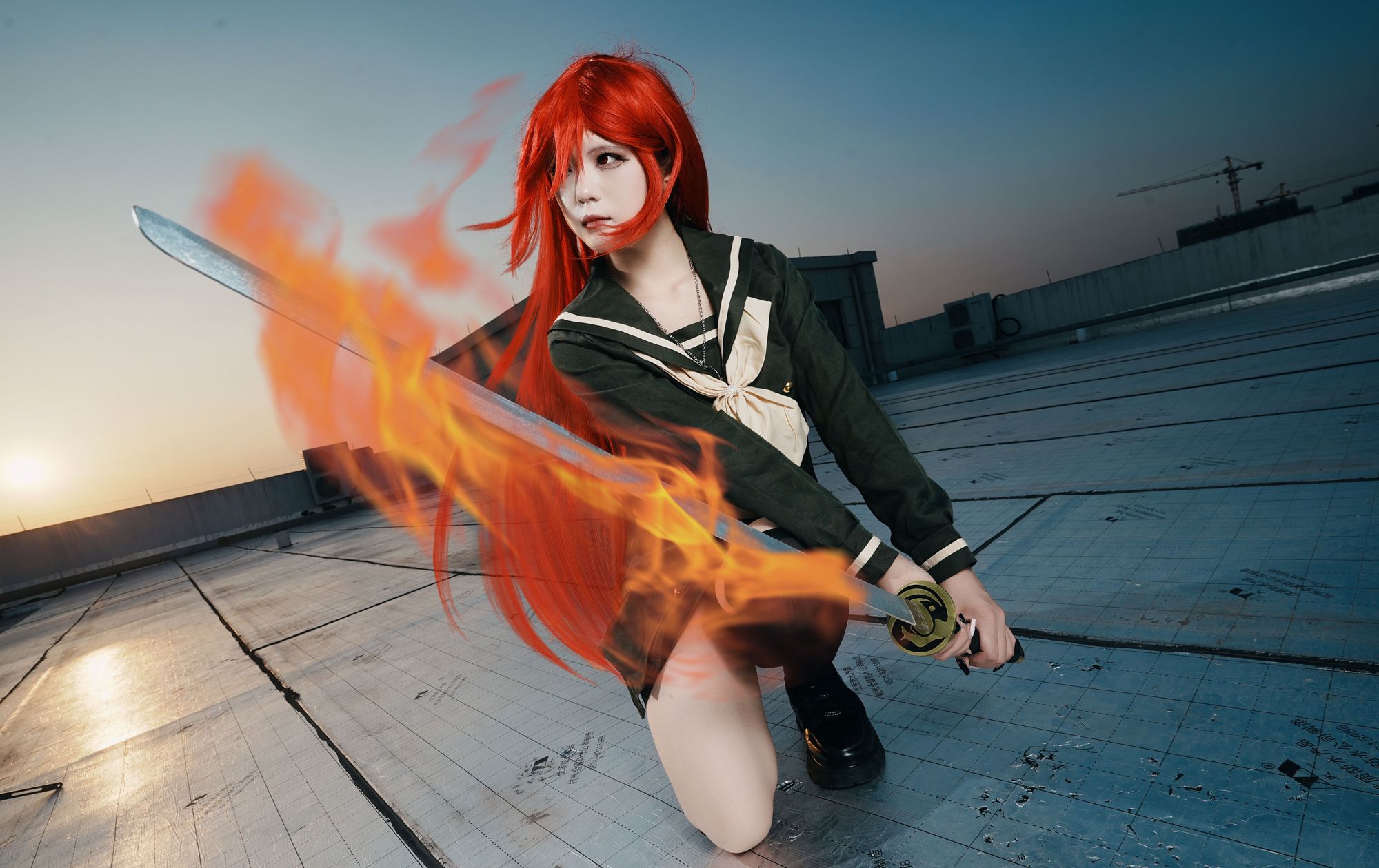 No.296 - 「包纸爱酱_AI」红莲夏娜 [18P]-coswz-cos王者