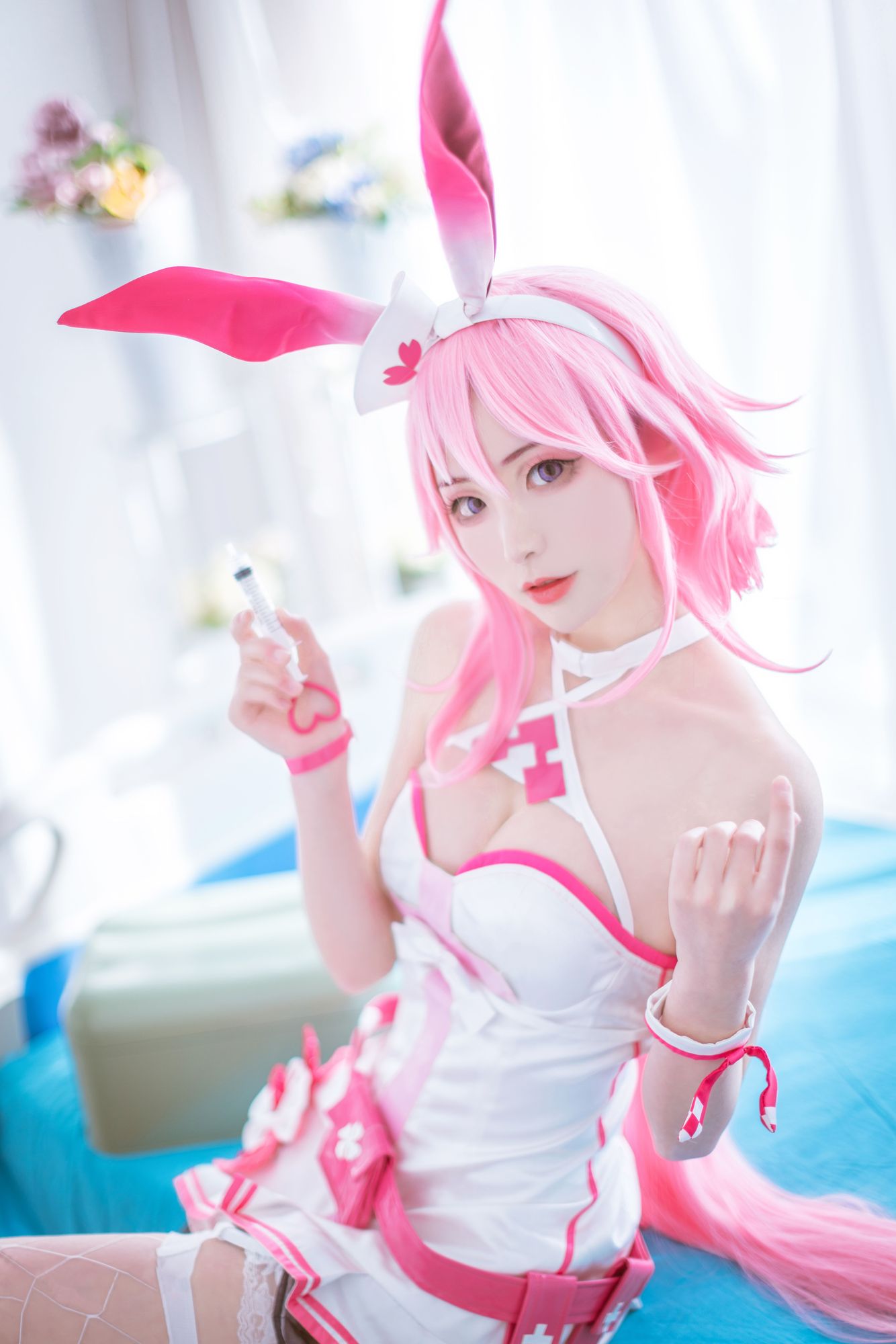 No.324 - 「蜀葵喵喵喵」八重樱 [40P]-coswz-cos王者