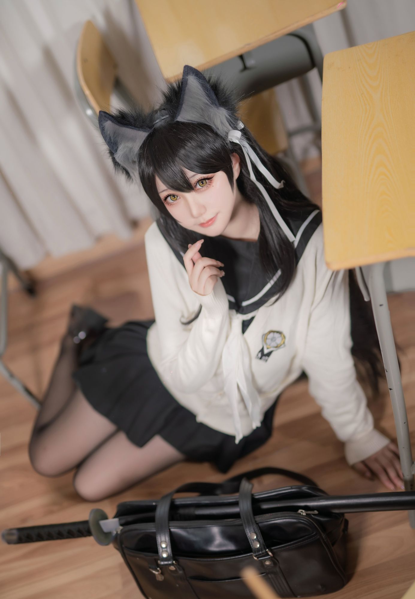 图片[5]-No.345 – 「Halo_酱」碧蓝航线 爱宕校服 [12P]-coswz-cos王者