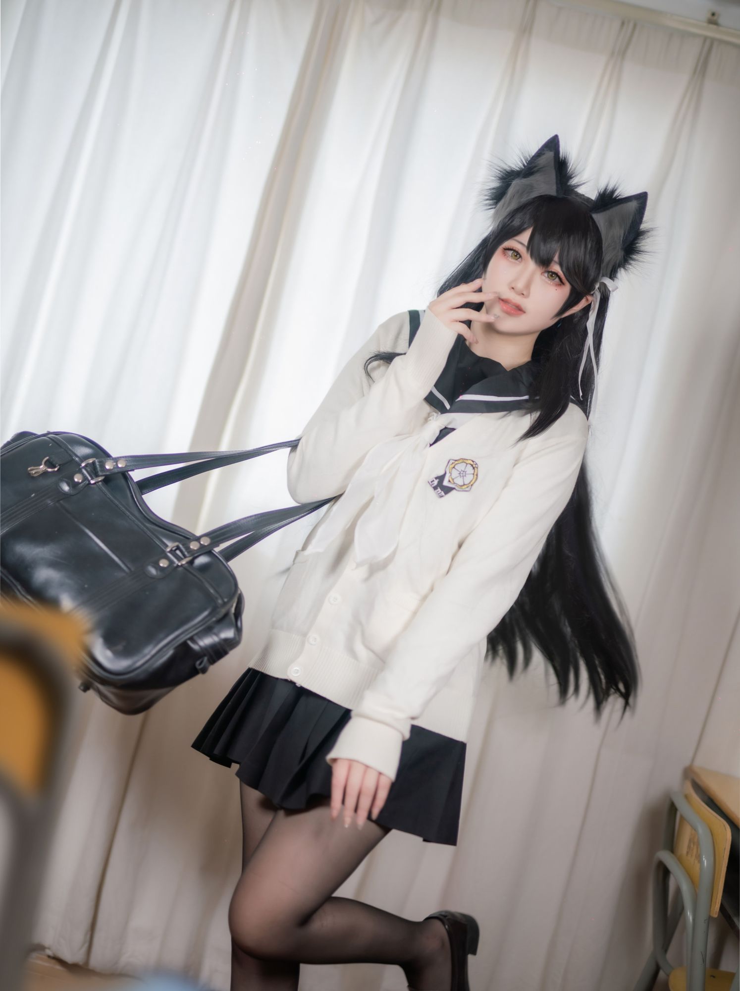 图片[4]-No.345 – 「Halo_酱」碧蓝航线 爱宕校服 [12P]-coswz-cos王者