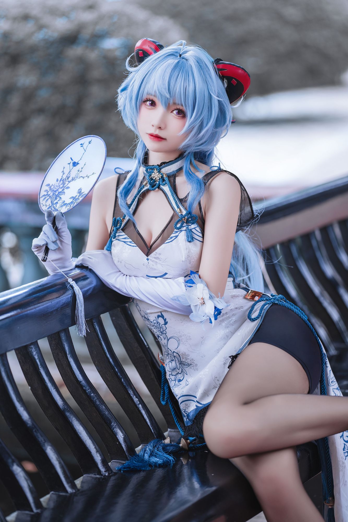 图片[2]-No.346 – 「大大卷卷小卷」原神 甘雨 旗袍 [18P]-coswz-cos王者