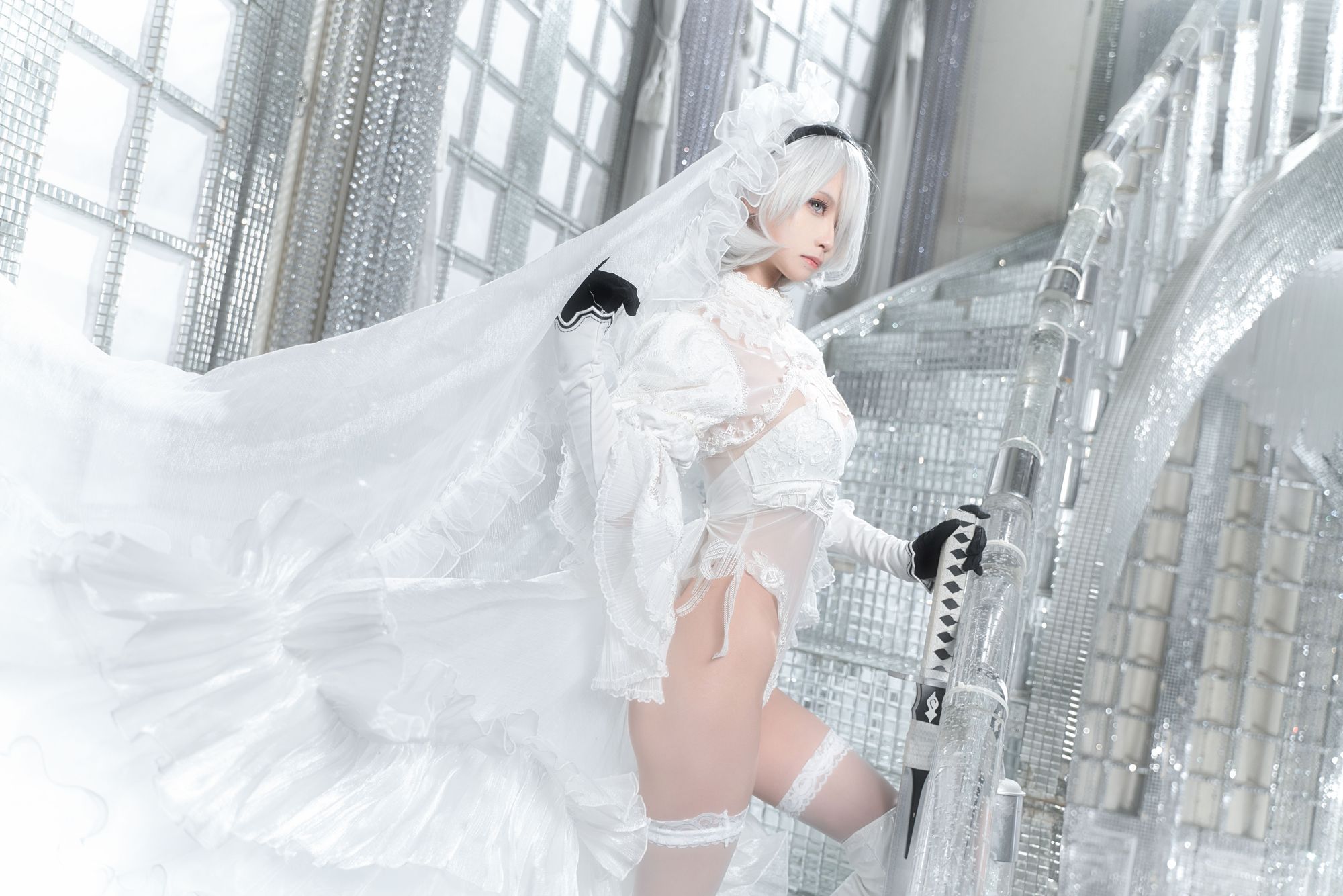 图片[4]-No.420 – 「坂坂白」2B 花嫁 [20P]-coswz-cos王者