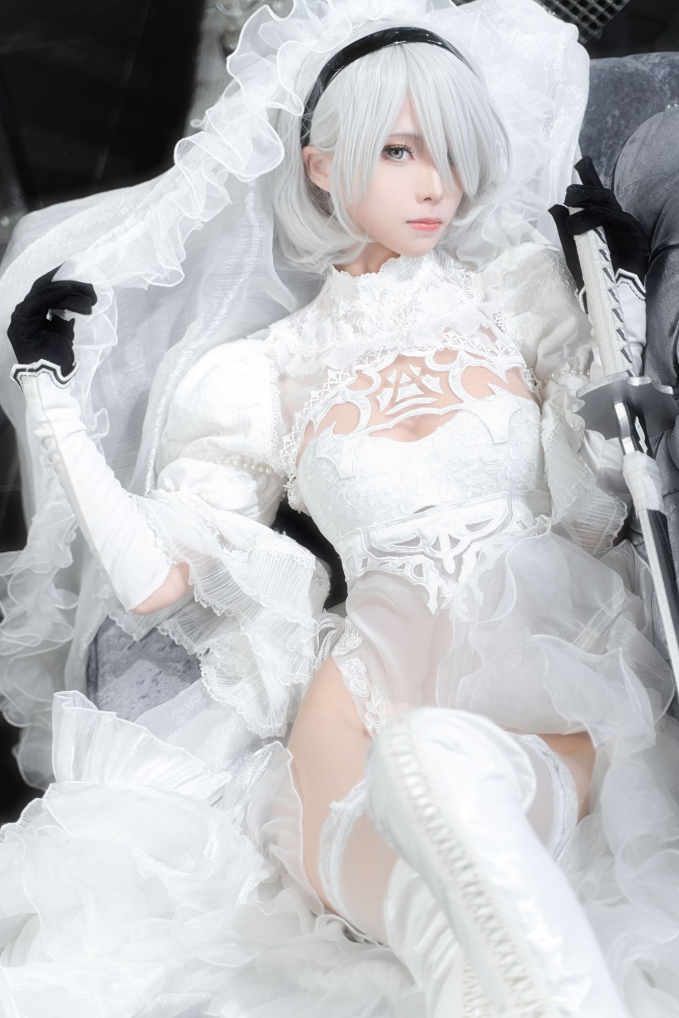 图片[6]-No.420 – 「坂坂白」2B 花嫁 [20P]-coswz-cos王者