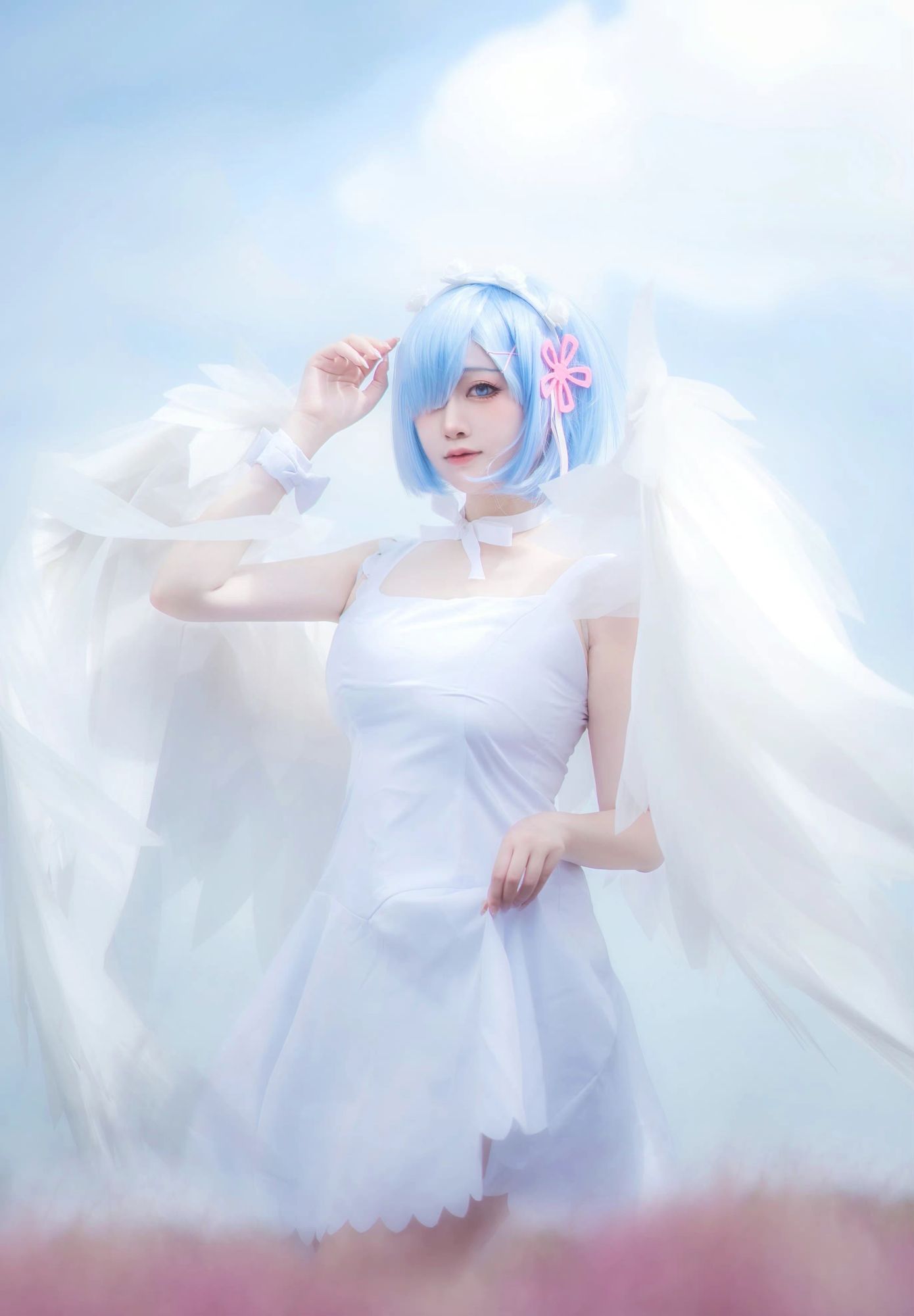 No.477 - 「Halo_酱」蕾姆天使 [12P]-coswz-cos王者