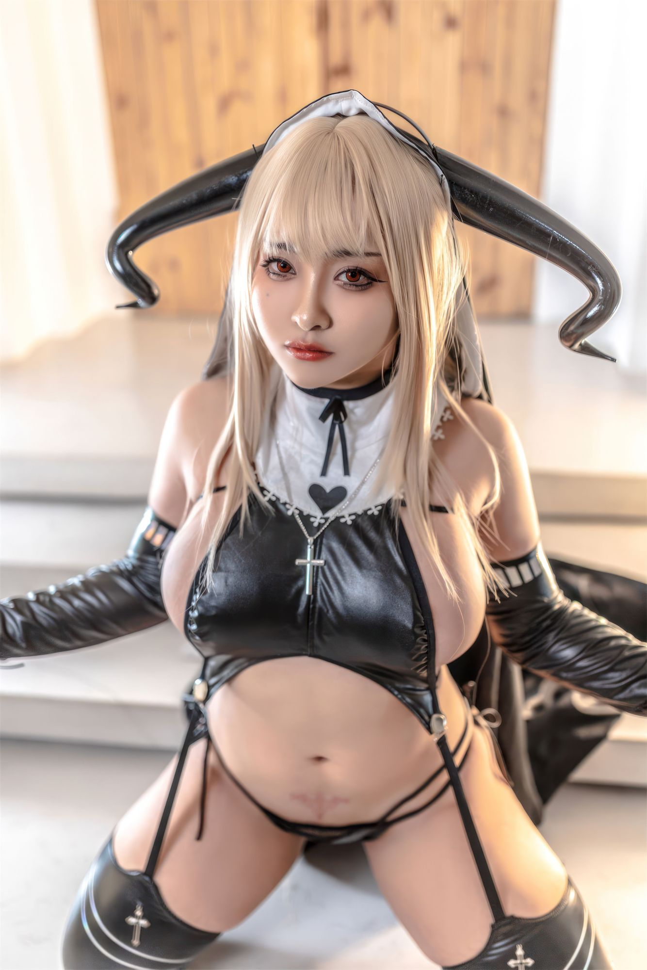 图片[10]-No.064 – 恶魔修女 [70P]-coswz-cos王者