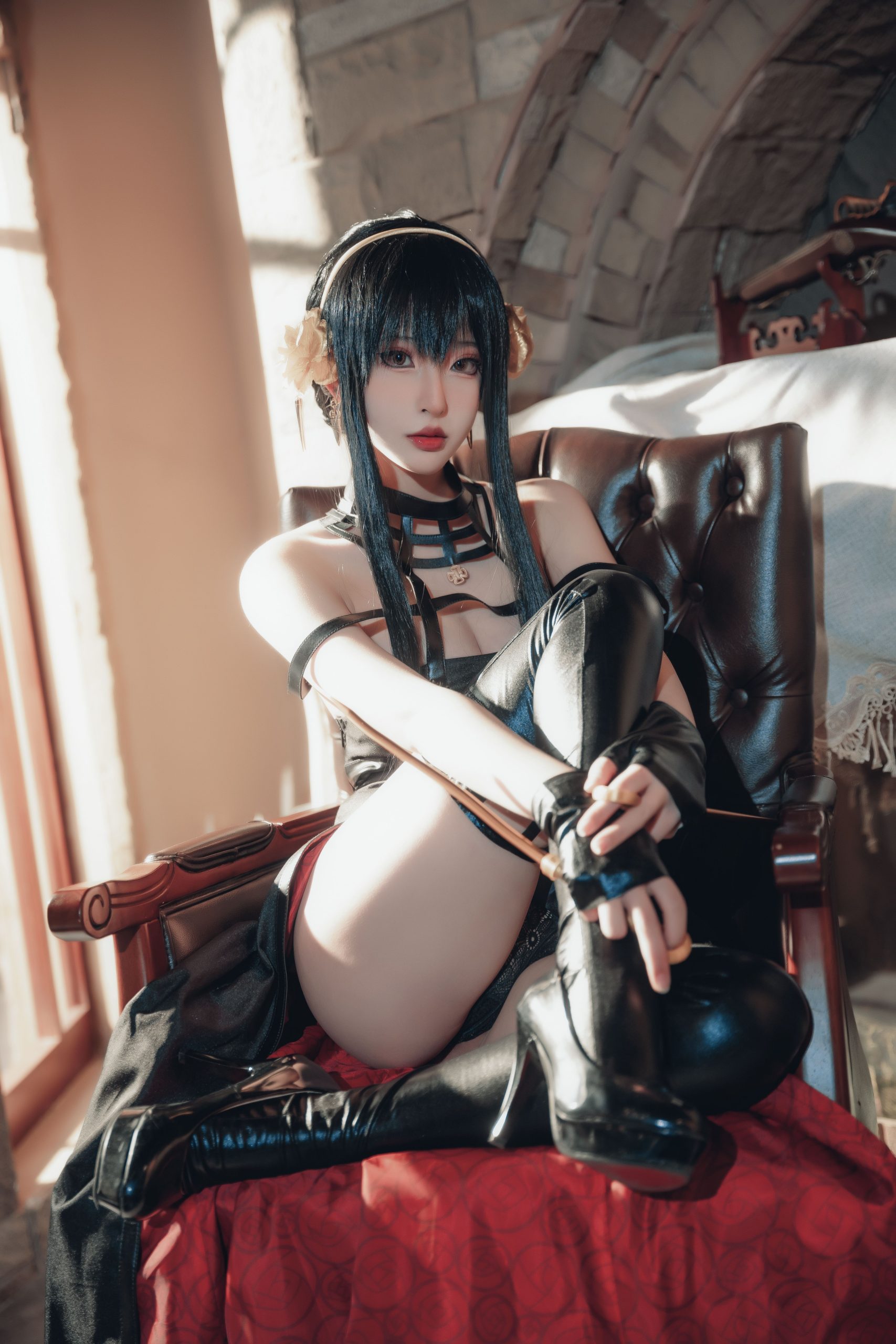 图片[3]-No.066 – 间谍过家家 约尔战斗服 [30P]-coswz-cos王者