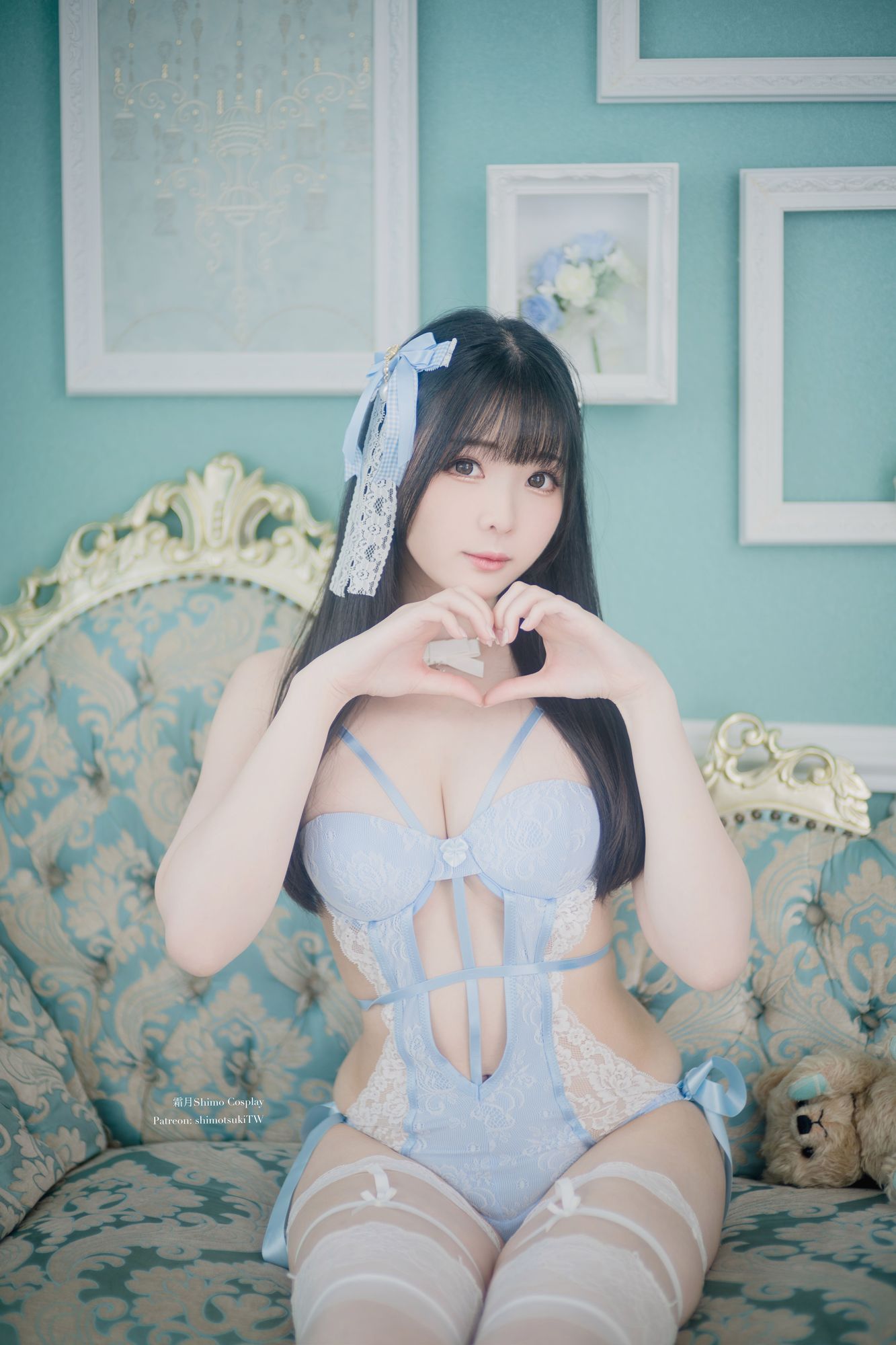 图片[26]-No.096 – Blue Lingerie [41P]-coswz-cos王者