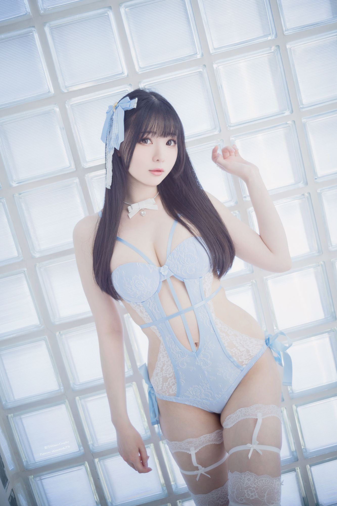 图片[19]-No.096 – Blue Lingerie [41P]-coswz-cos王者