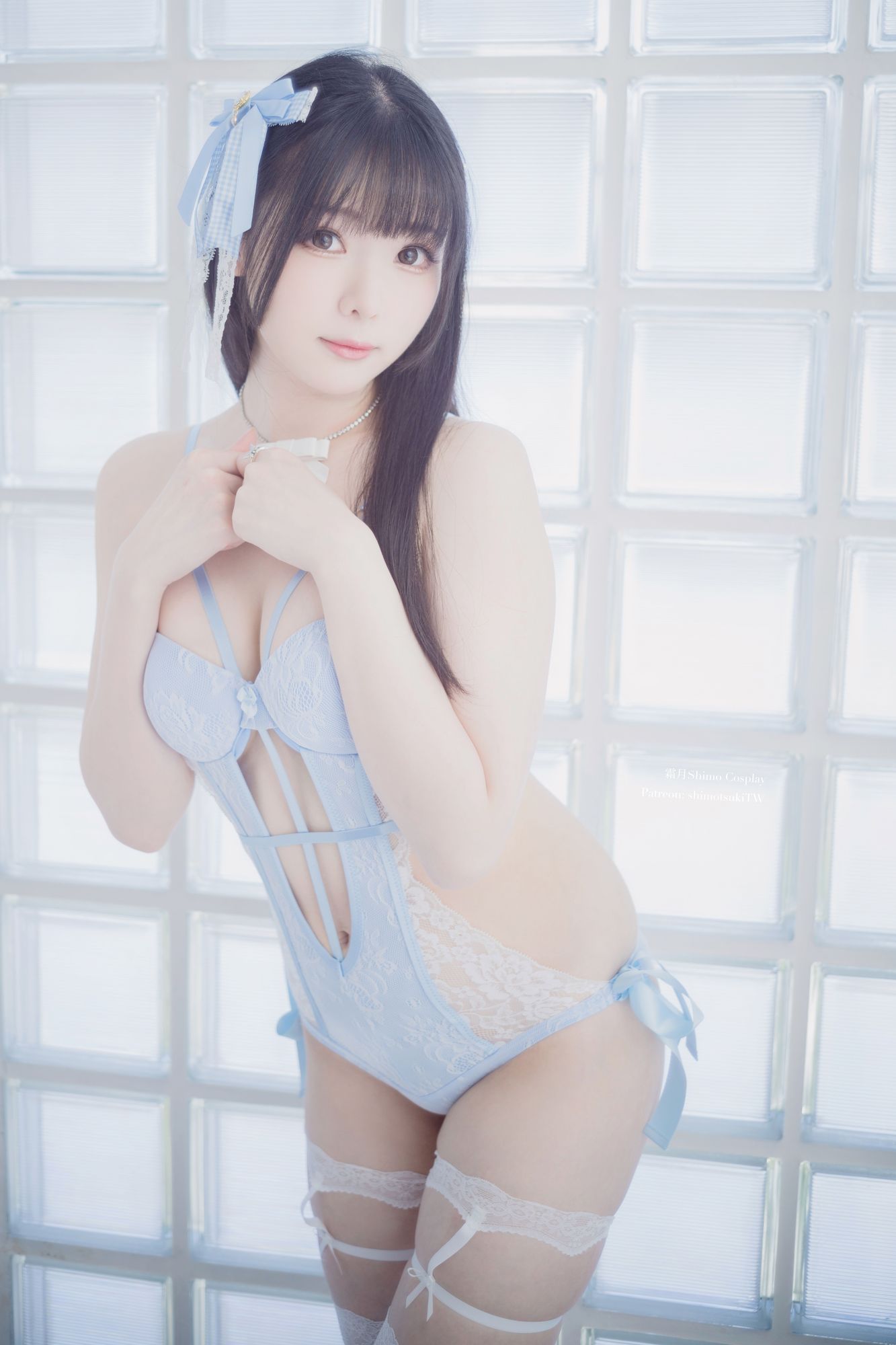 图片[22]-No.096 – Blue Lingerie [41P]-coswz-cos王者