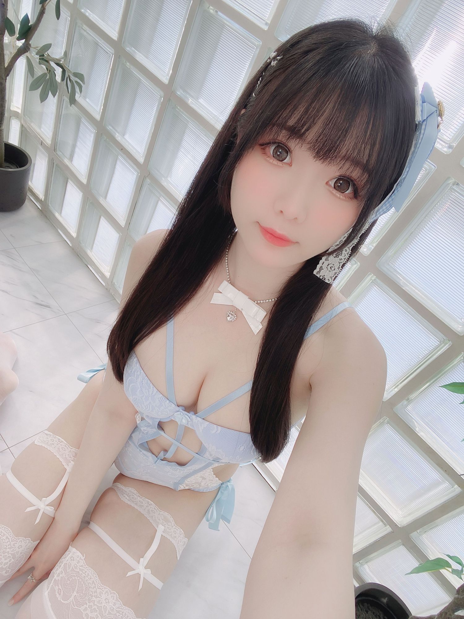 图片[14]-No.096 – Blue Lingerie [41P]-coswz-cos王者