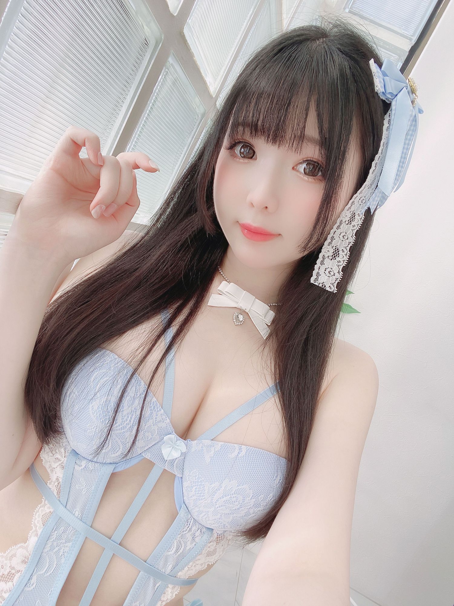 图片[13]-No.096 – Blue Lingerie [41P]-coswz-cos王者